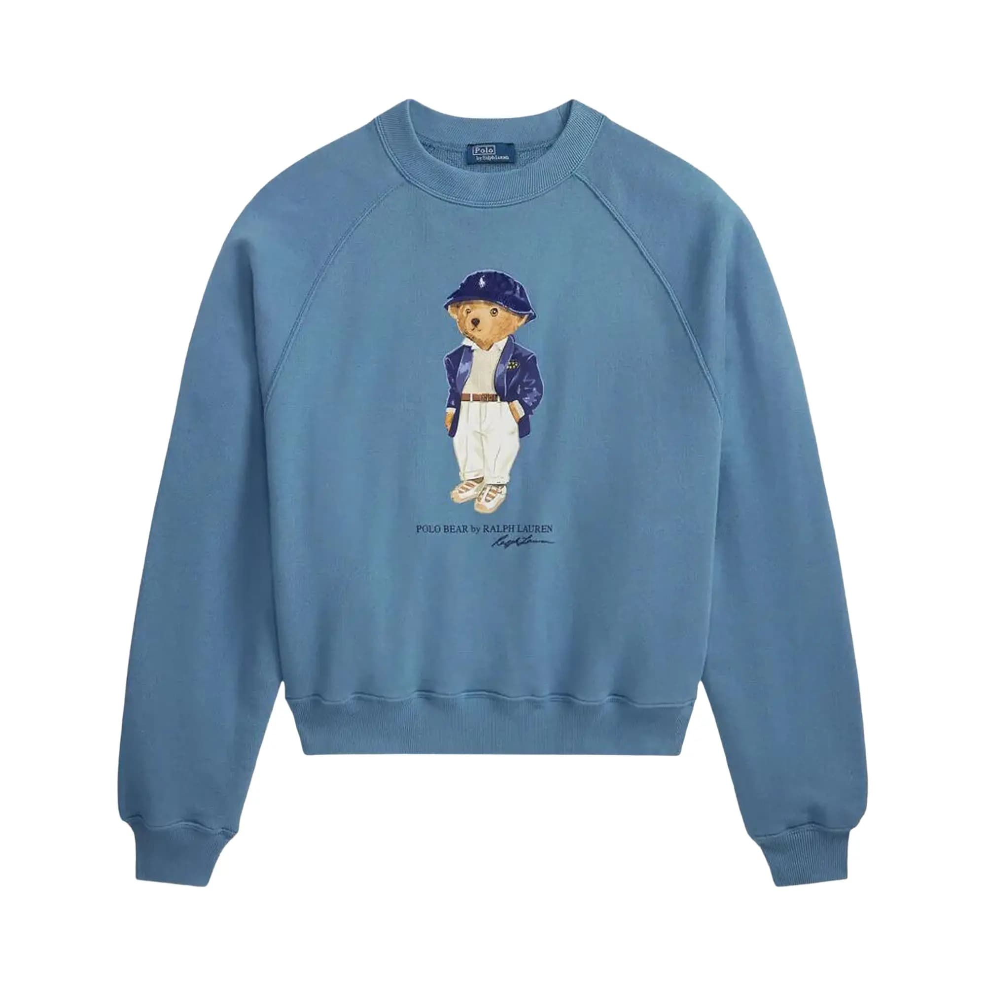 Polo Ralph Lauren Island Flc-Knt-Long Sleeve-Crew Neck-Sweatshirt 'Camp Blue' by Polo Ralph Lauren