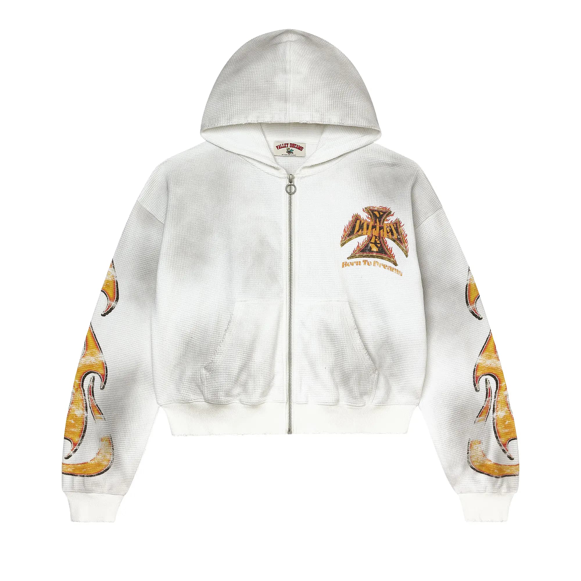 Vale Forever Reborn Waffle Zip Up 'White' by Vale Forever