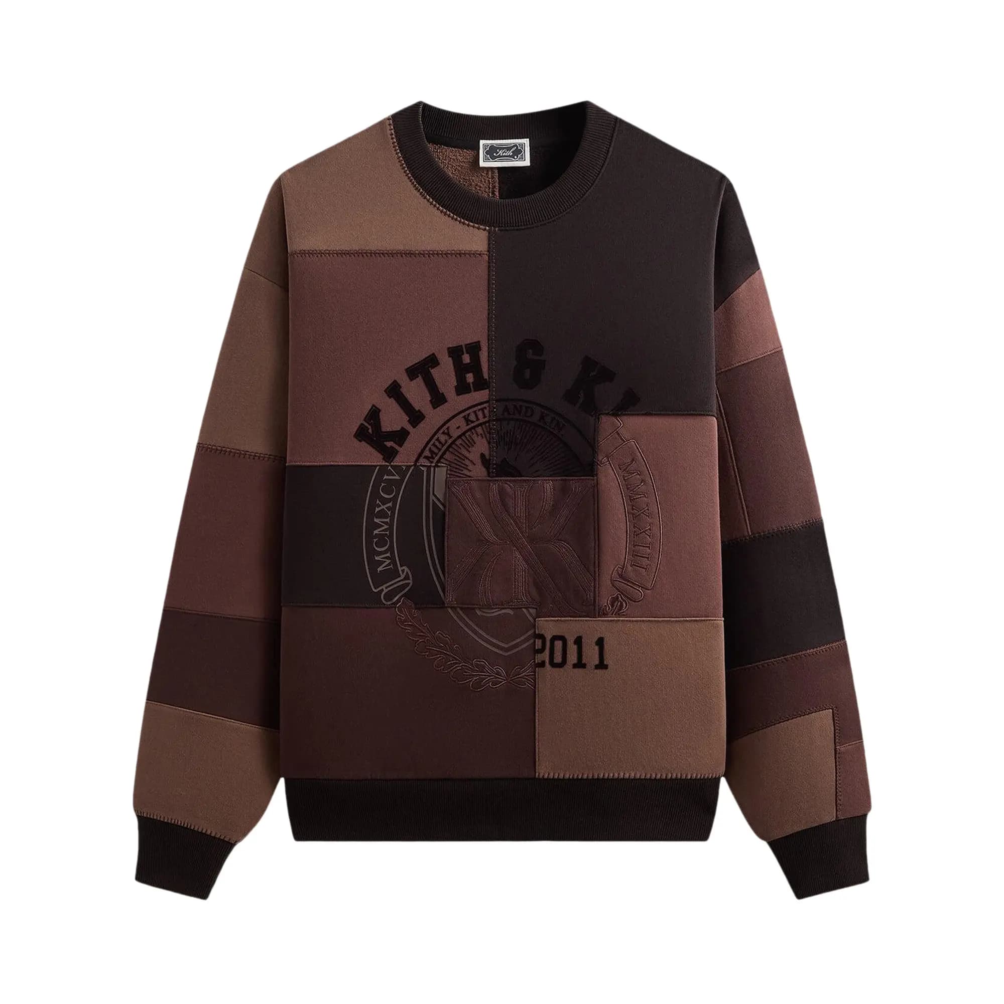 Kith Patchwork Fleece Nelson Crewneck 'Studio' by Kith
