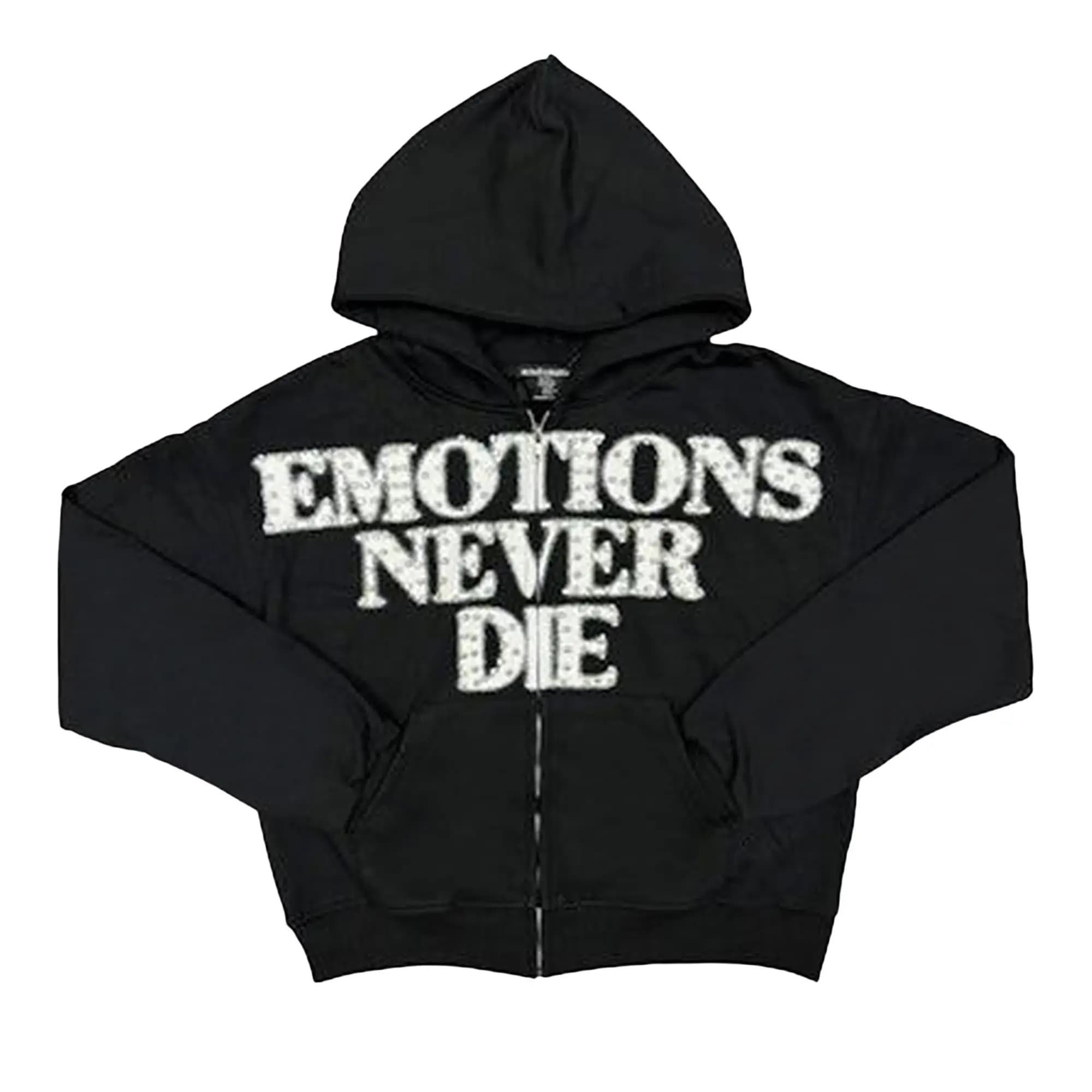 Mixed Emotion End Rhinestone Hoodie 'Black' by Mixed Emotion