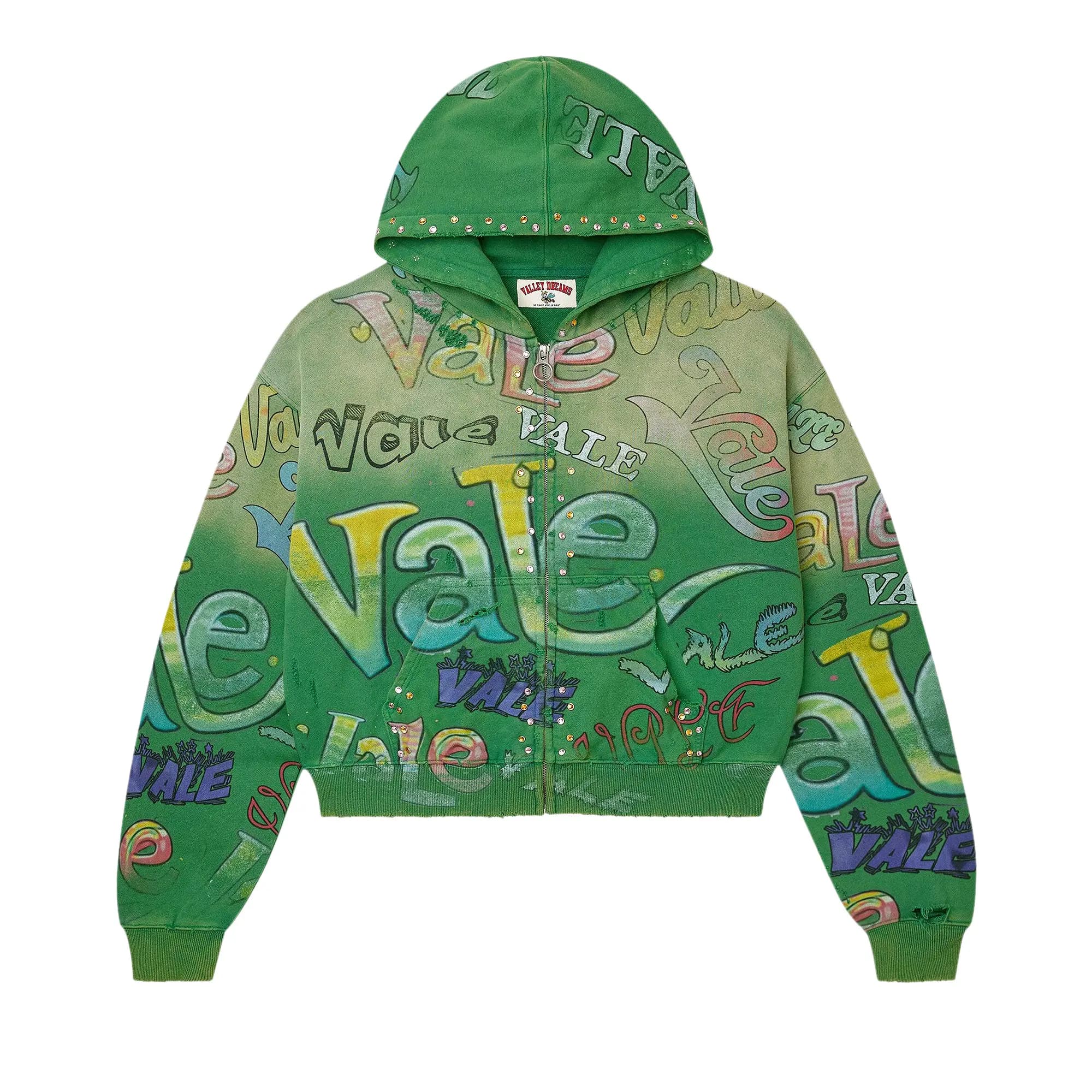 Vale Forever Spearmint Zip Up 'Green' by Vale Forever