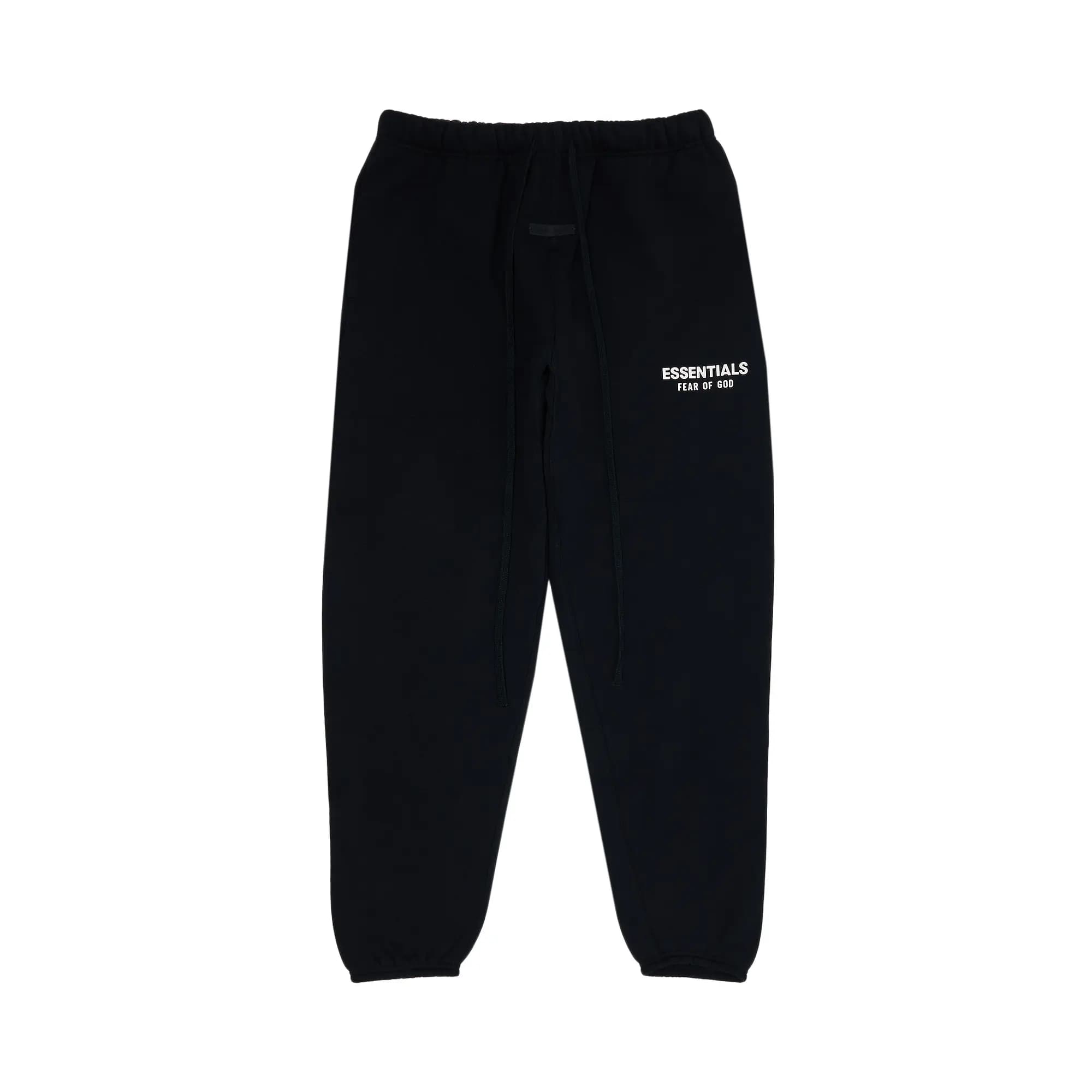 Fear of God Essentials Classic Fit Fleece Sweatpant 'Jet Black' by Fear of God