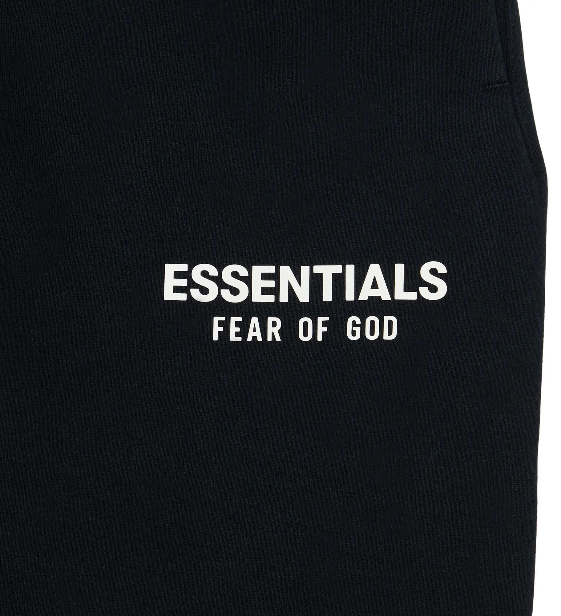 Fear of God Essentials Classic Fit Fleece Sweatpant 'Jet Black' 3