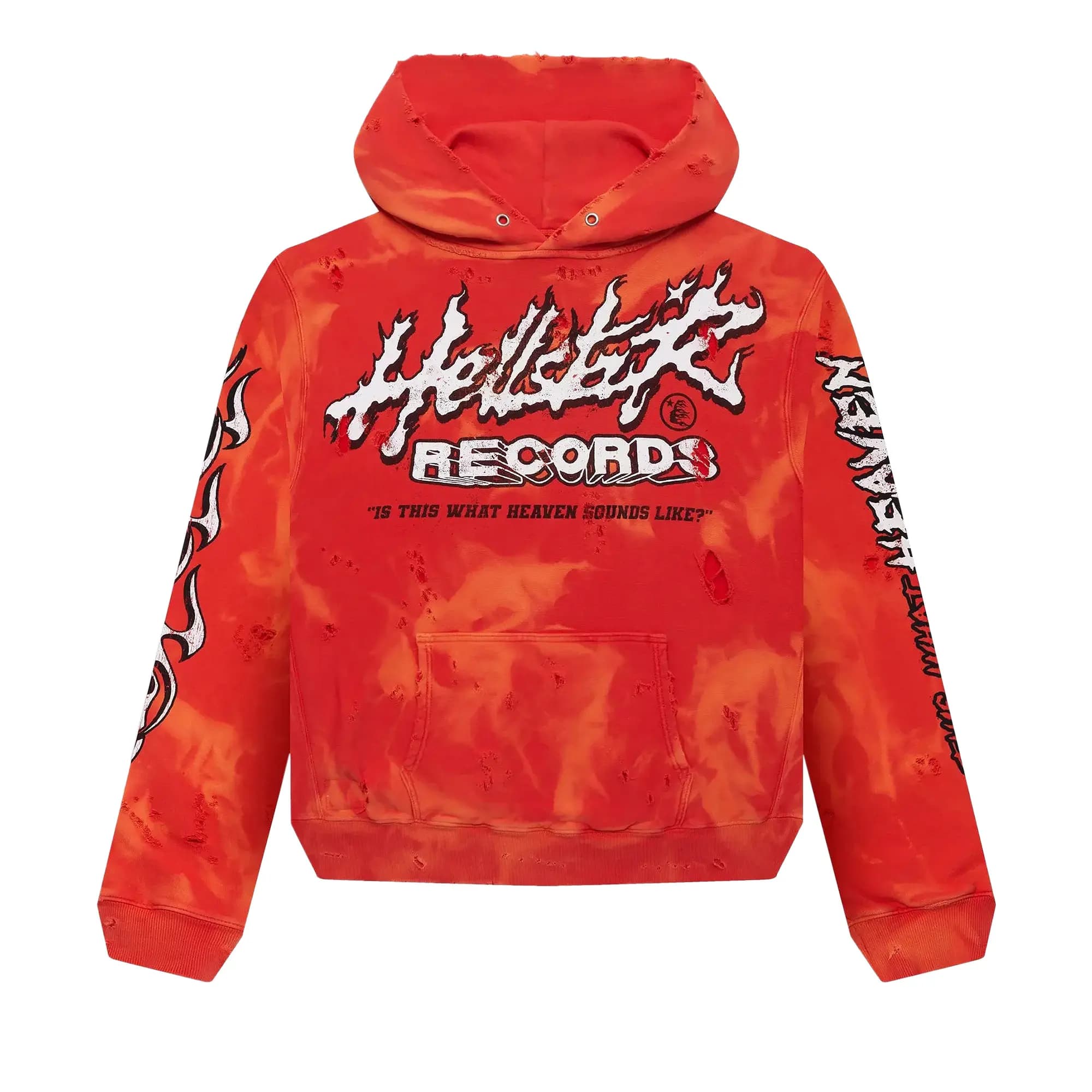 Hellstar Records Pullover Hoodie 'Lava' by Hellstar