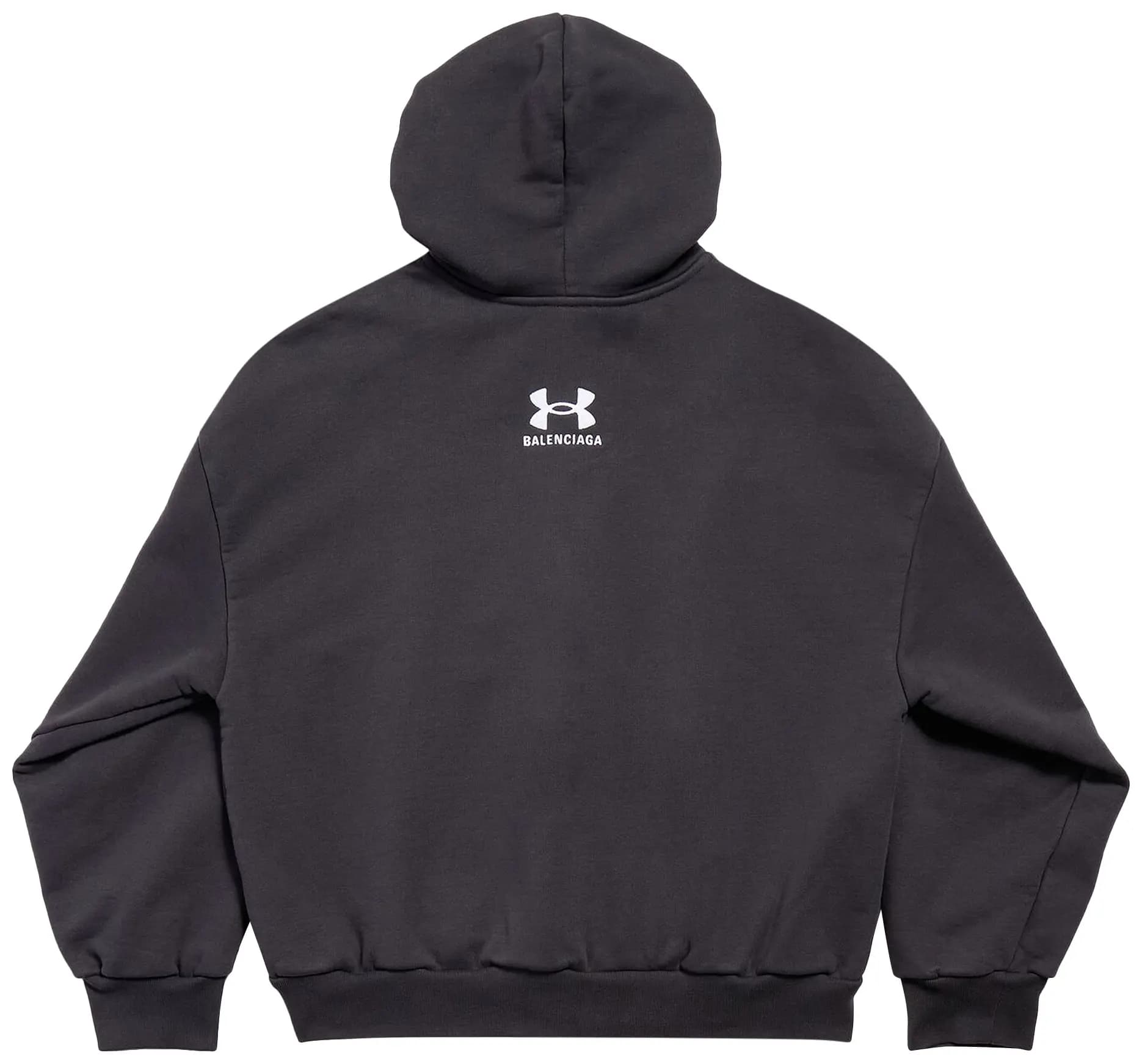 Balenciaga x Under Armour Zip Up Hoodie 'Black/White' 2