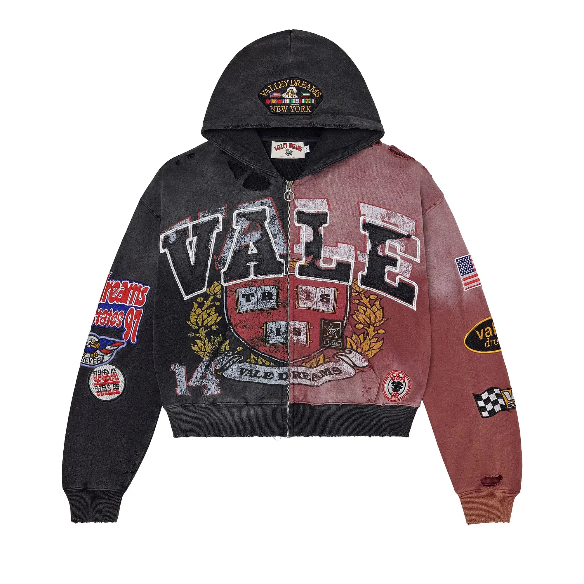 Vale Forever Two Face Zip Up 'Red/Black' by Vale Forever