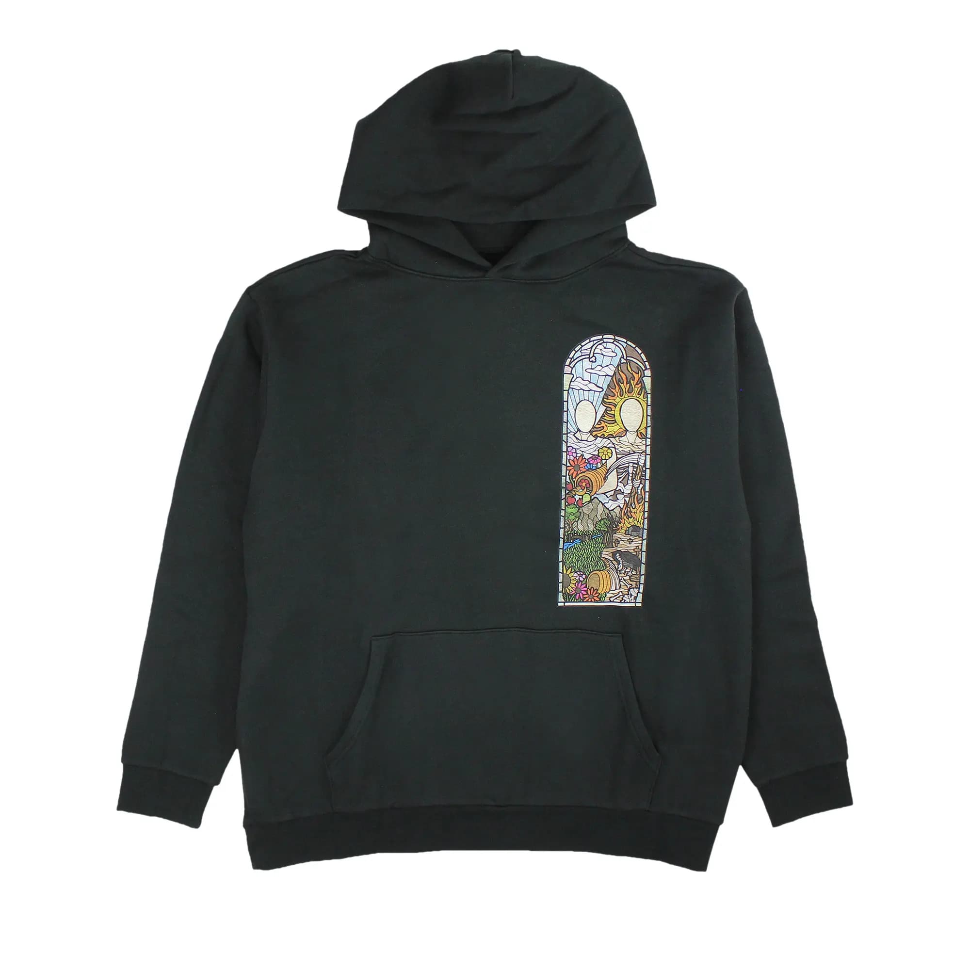 Who Decides War Stained Glass Hoodie 'Black' by Who Decides War