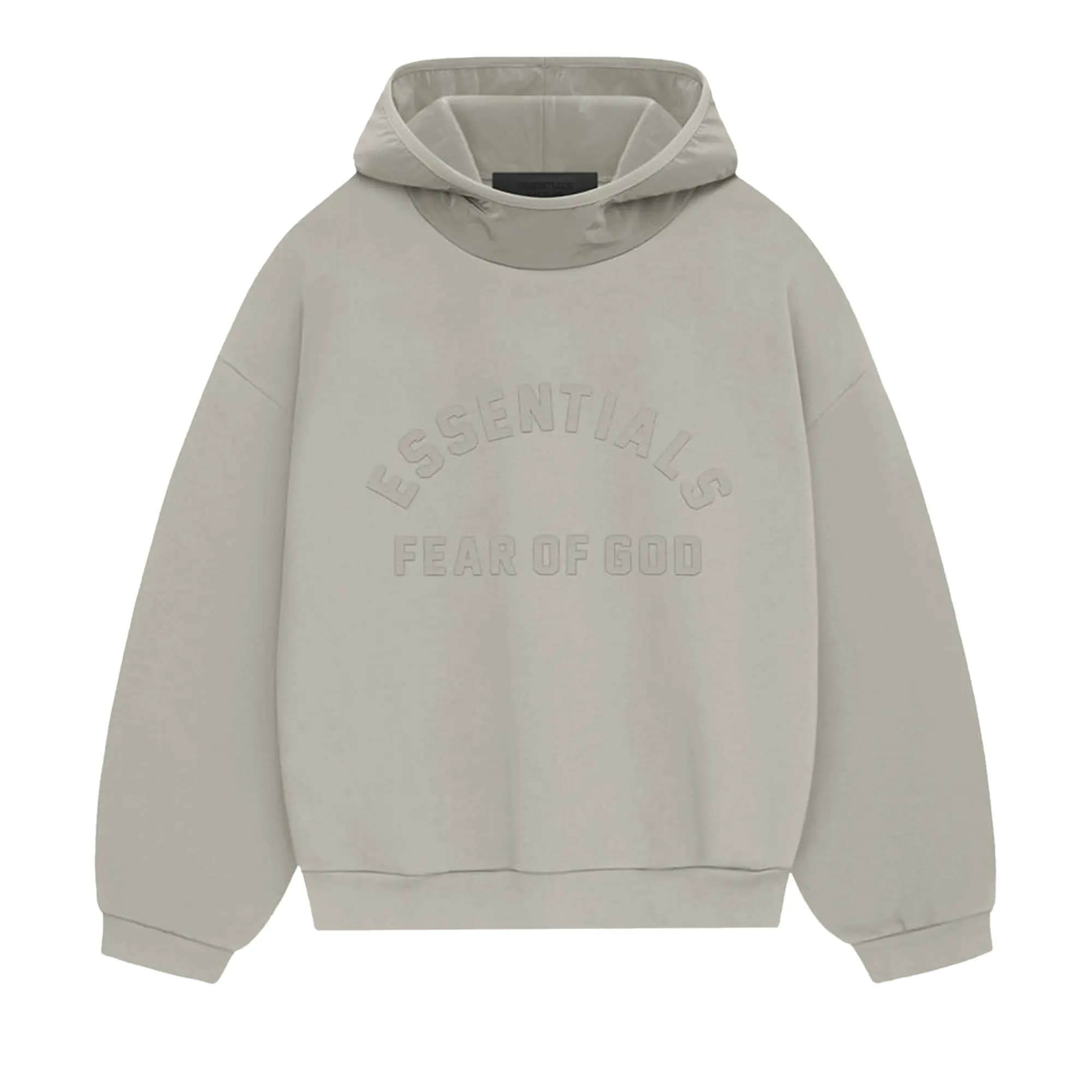 Fear of God Essentials Nylon Fleece Hoodie 'Seal/Seal' by Fear Of God Essentials