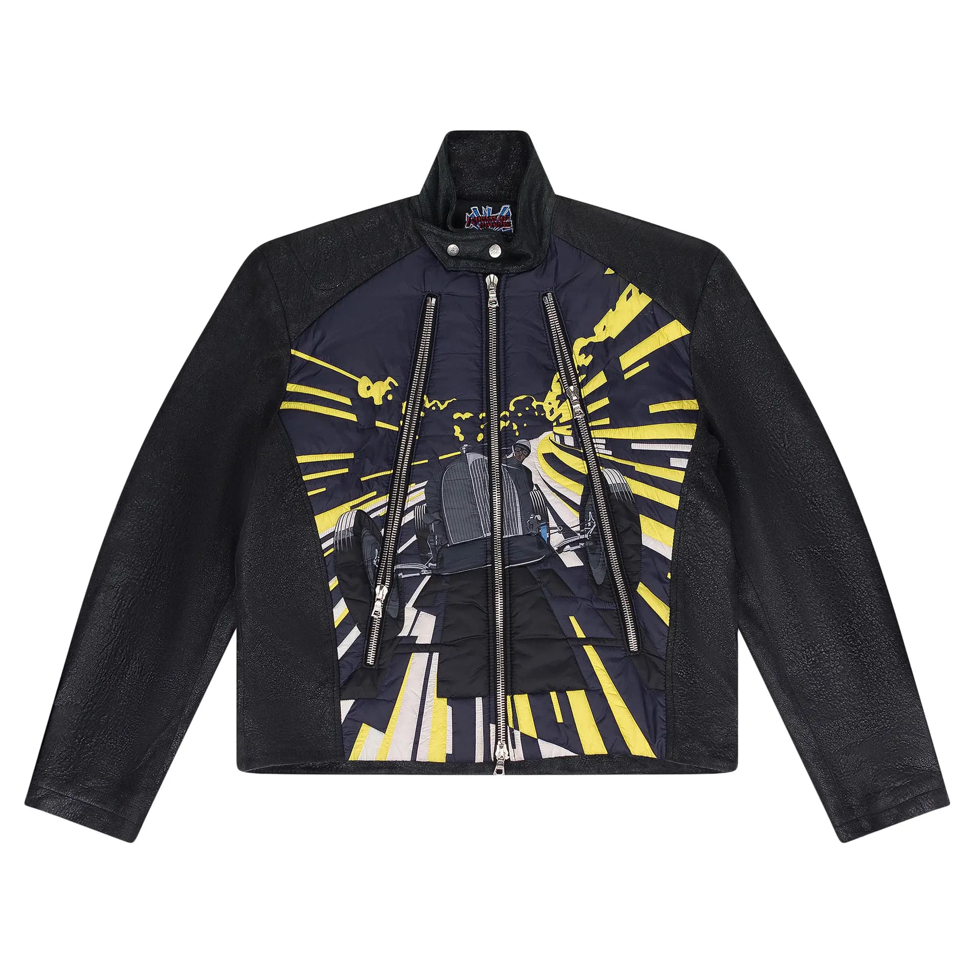 HOUSE OF ERRORS Leather Racing Jacket 'Black' by HOUSE OF ERRORS
