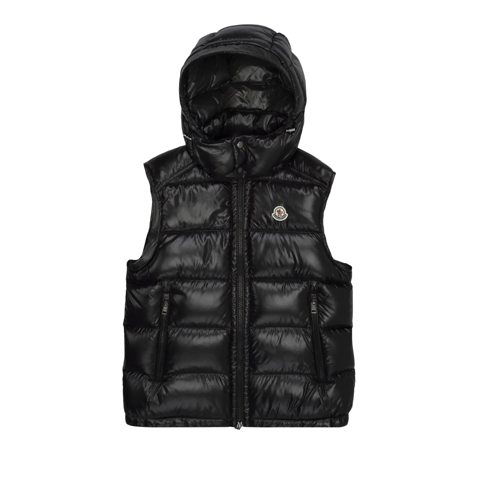 Moncler Bormes Shiny Puffer Vest 'Black' by Moncler