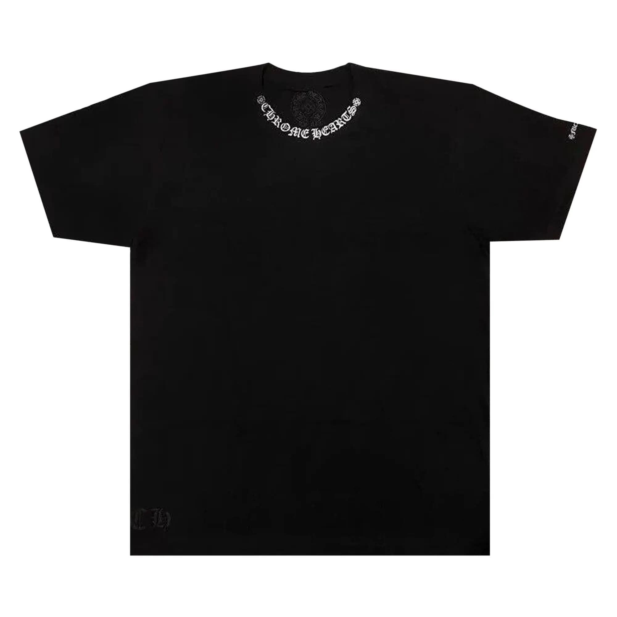 Chrome Hearts Neck Logo T-Shirt 'Black' by Chrome Hearts