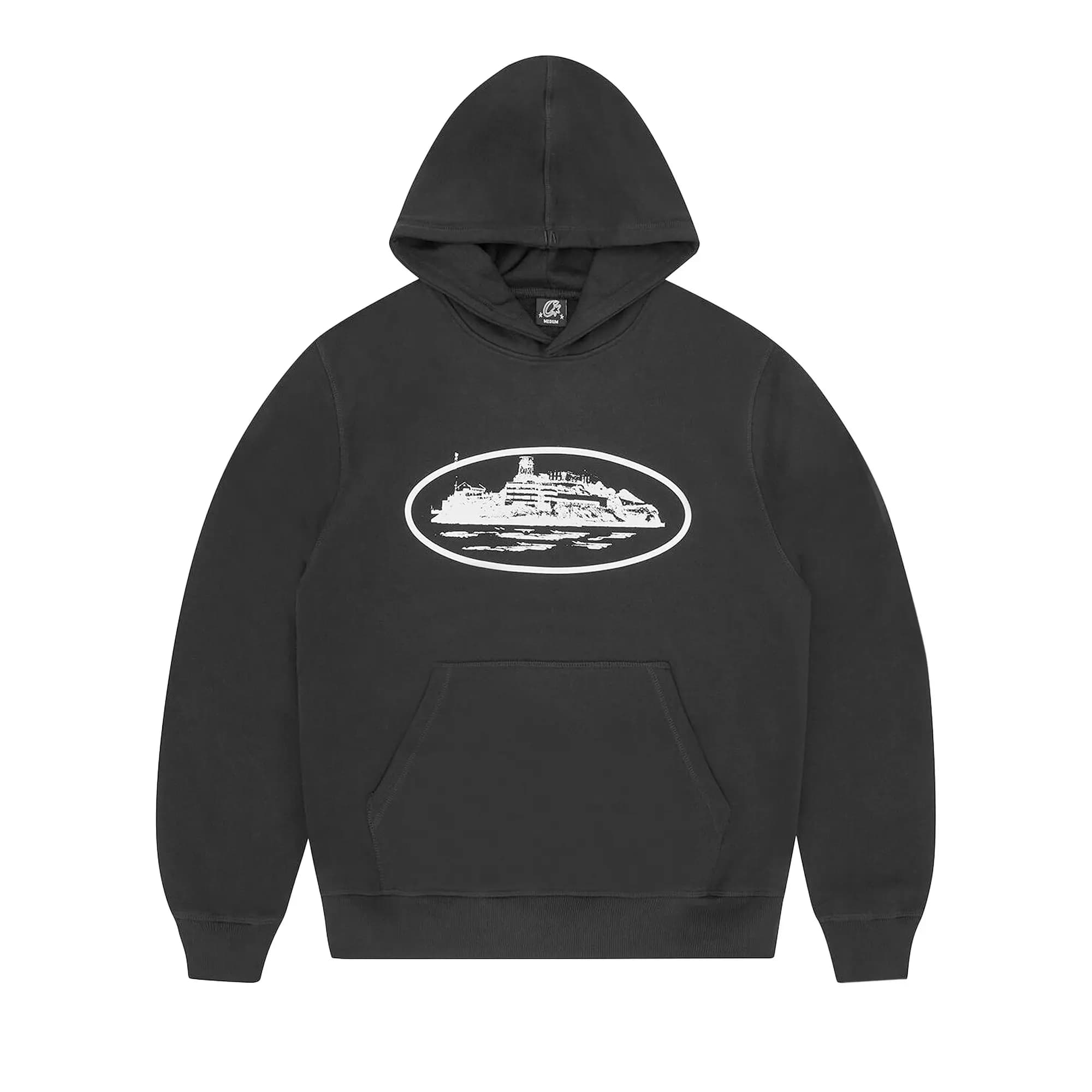 Corteiz CRTZ Alcatraz Hoodie 'Black' by Corteiz