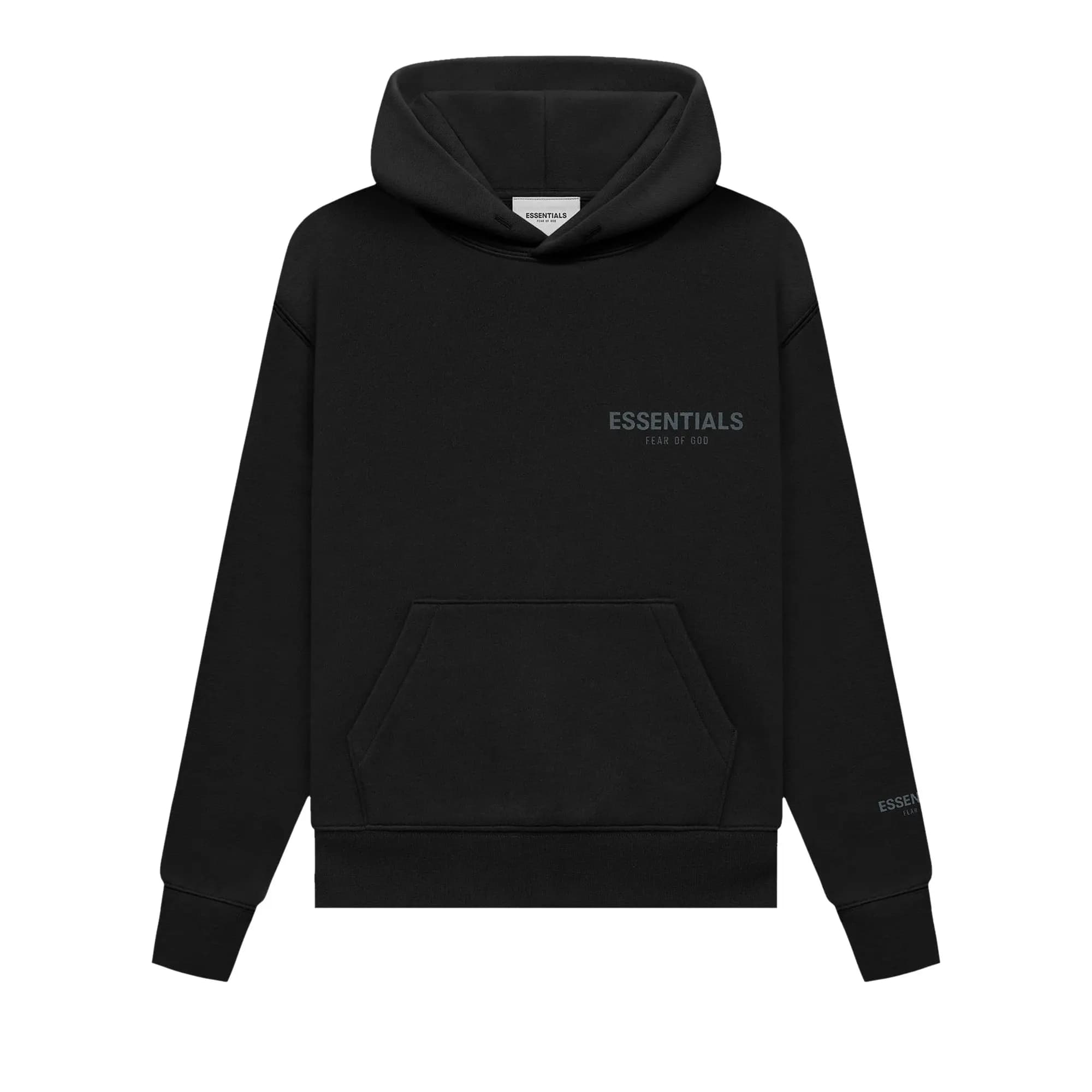 Fear of God Essentials Kids Pullover Hoodie 'Black' by Fear Of God Essentials