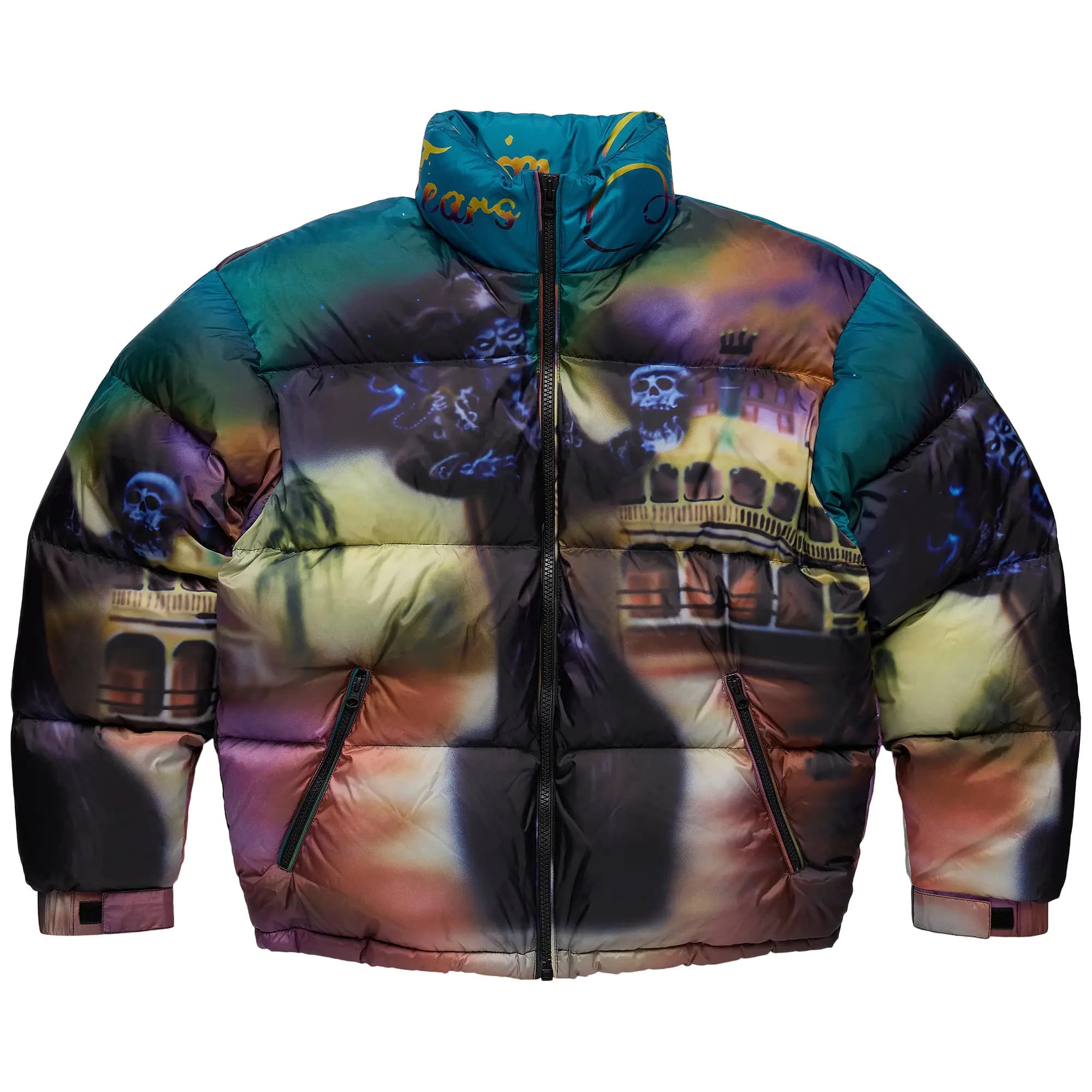 Denim Tears Spacebrat Baron Samedi Puffer Jacket 'Black' by Denim Tears