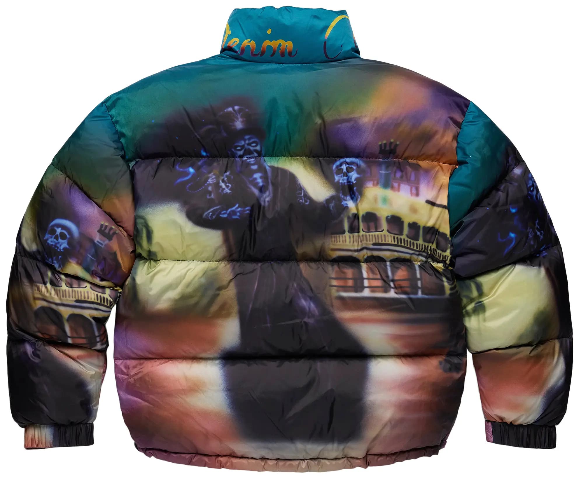 Denim Tears Spacebrat Baron Samedi Puffer Jacket 'Black' 2