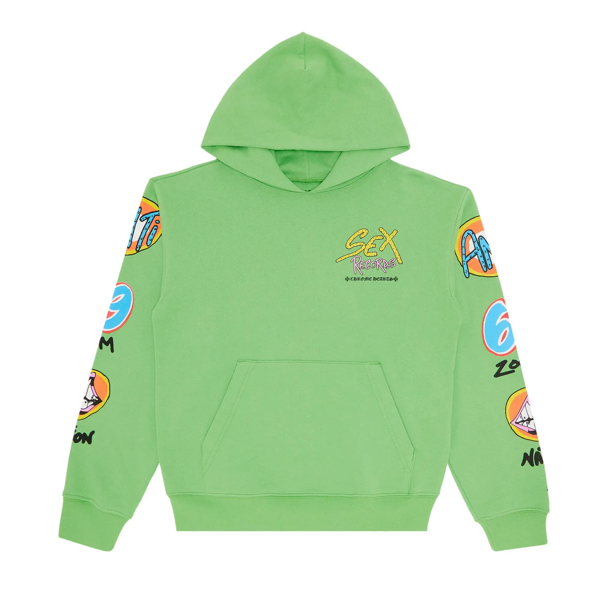 Chrome Hearts x Matty Boy Sex Records Hoodie 'Green' by Chrome Hearts
