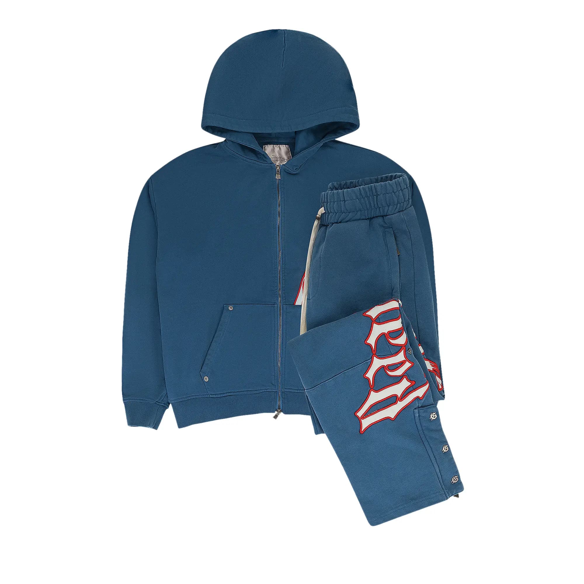 Godspeed OG Logo V2 Sweatsuit 'Deep Water/Red' by Godspeed