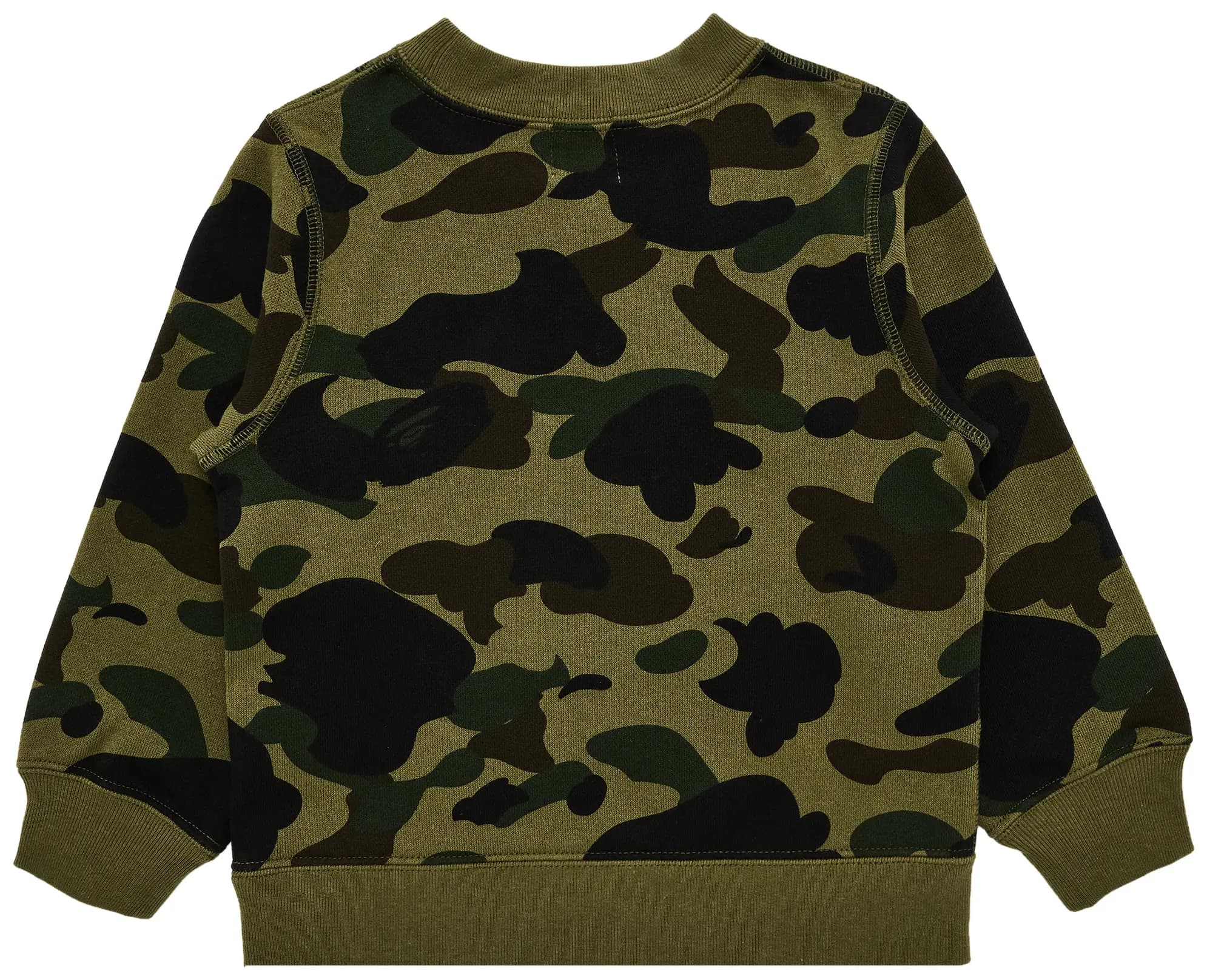 BAPE 1St Camo College Crewneck Sweatshirt 'Green' 2