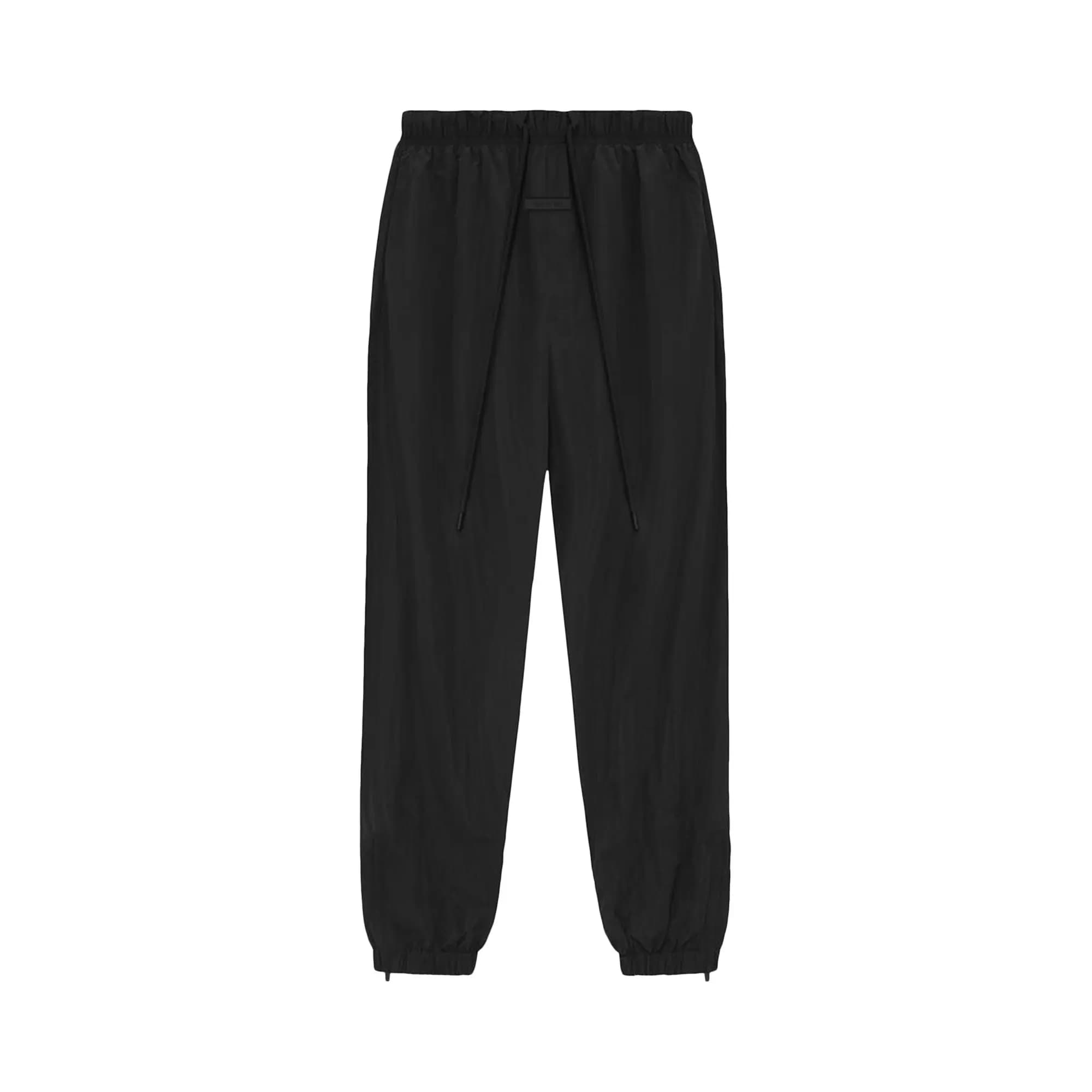 Fear of God Essentials Crinkle Nylon Track Pants 'Jet Black' by Fear Of God Essentials