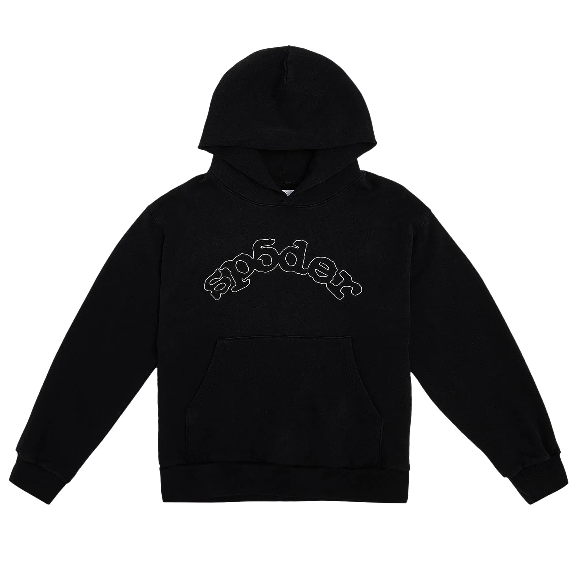 Sp5der Og Logo Hoodie 'Black' by SP5DER