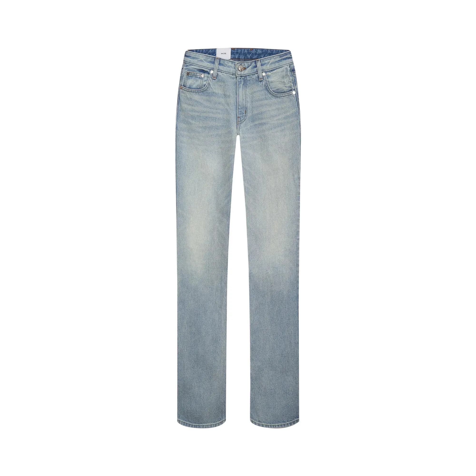 Rhude Low-Waist Denim Short 'Light Indigo' by Rhude