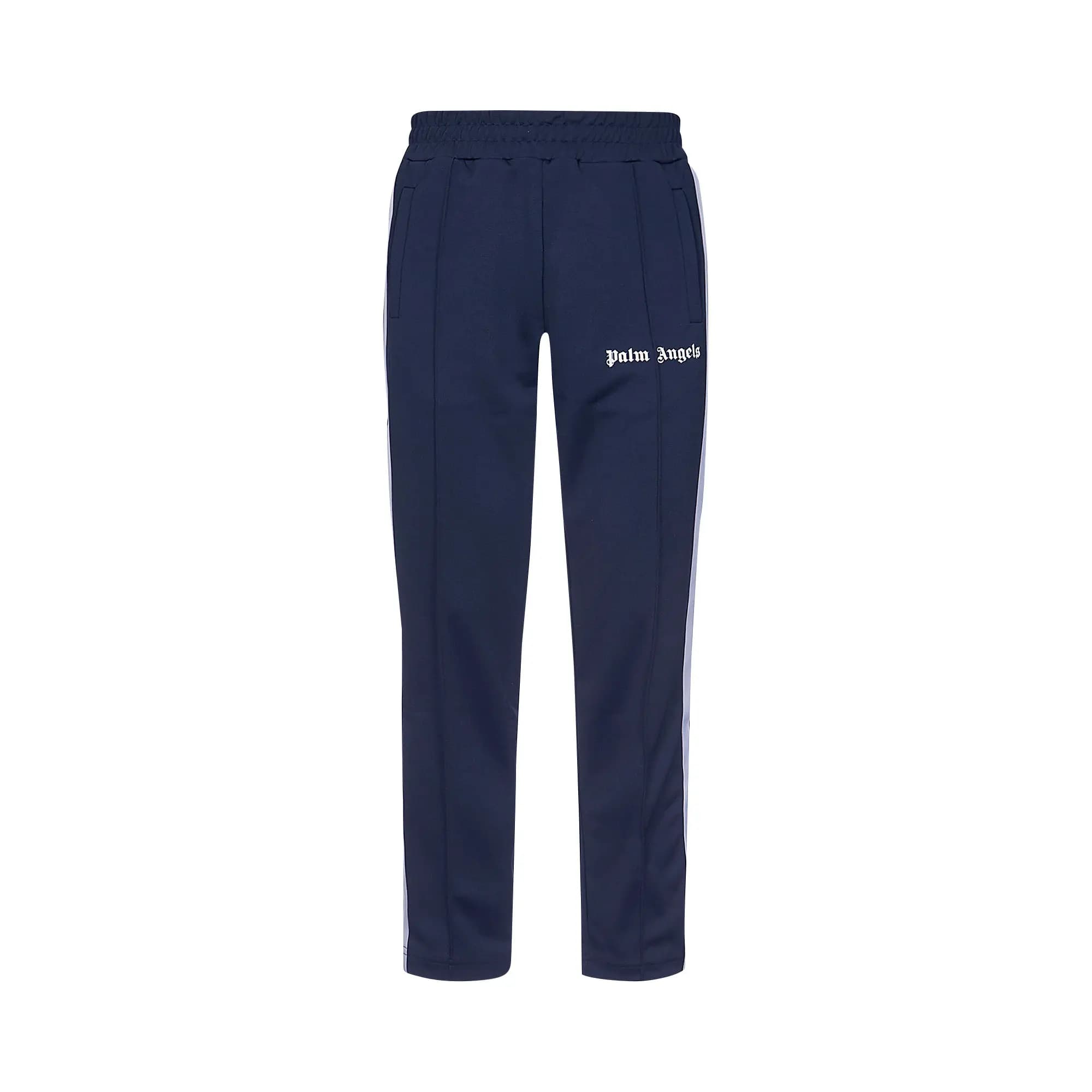 Palm Angels Classic Track Pants 'Navy/White' by Palm Angels