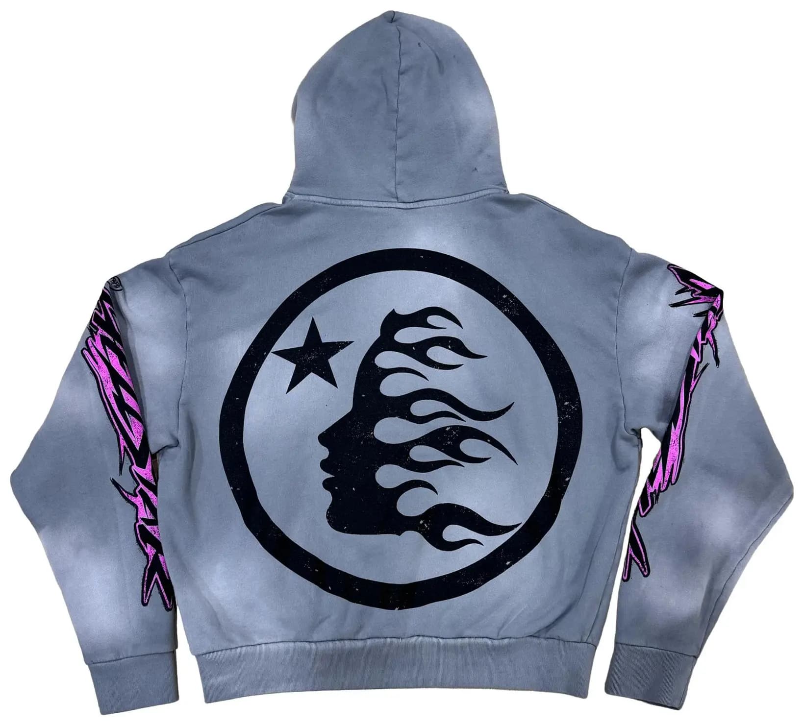 Hellstar Greatest Hits Future Flame Hoodie 'Grey' 2