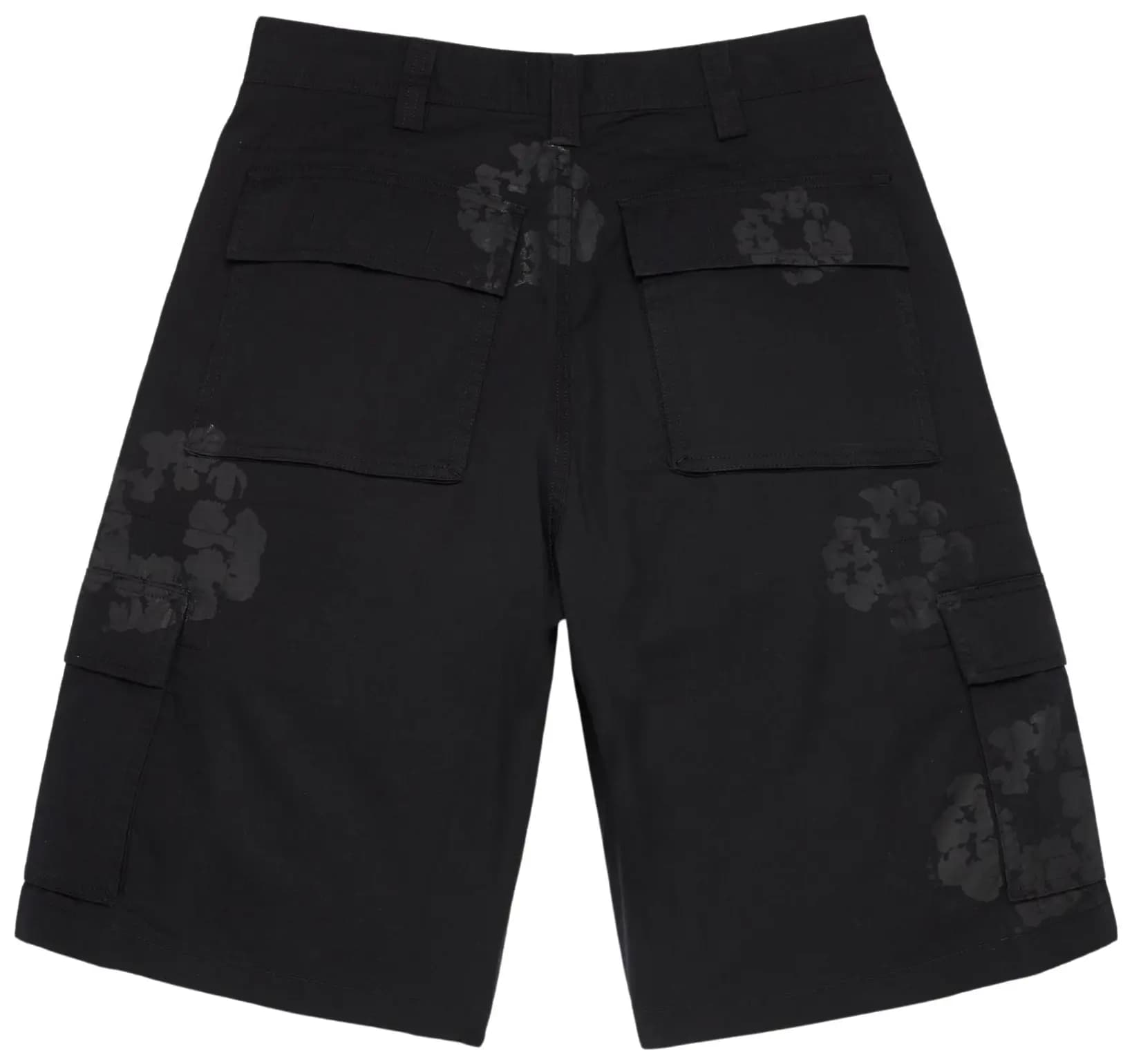Denim Tears Mono Wreath Cargo Short 'Black' 2