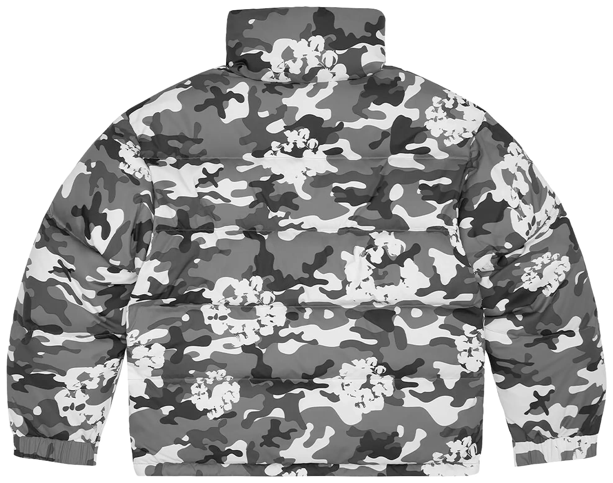 Denim Tears Cotton Wreath Puffer Jacket 'White Camo' 2