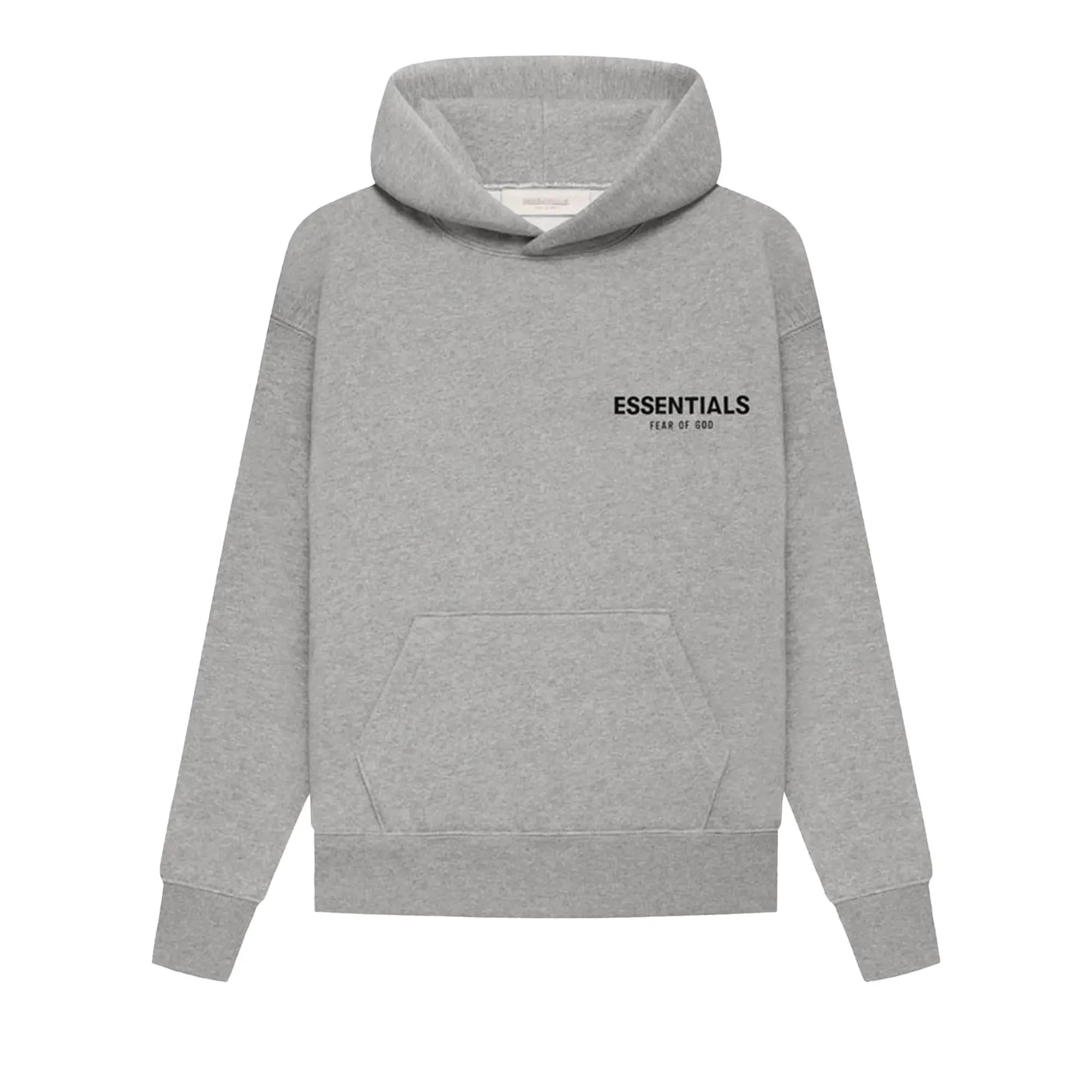 Fear of God Essentials Kids Essentials Hoodie 'Dark Oatmeal' by Fear Of God Essentials