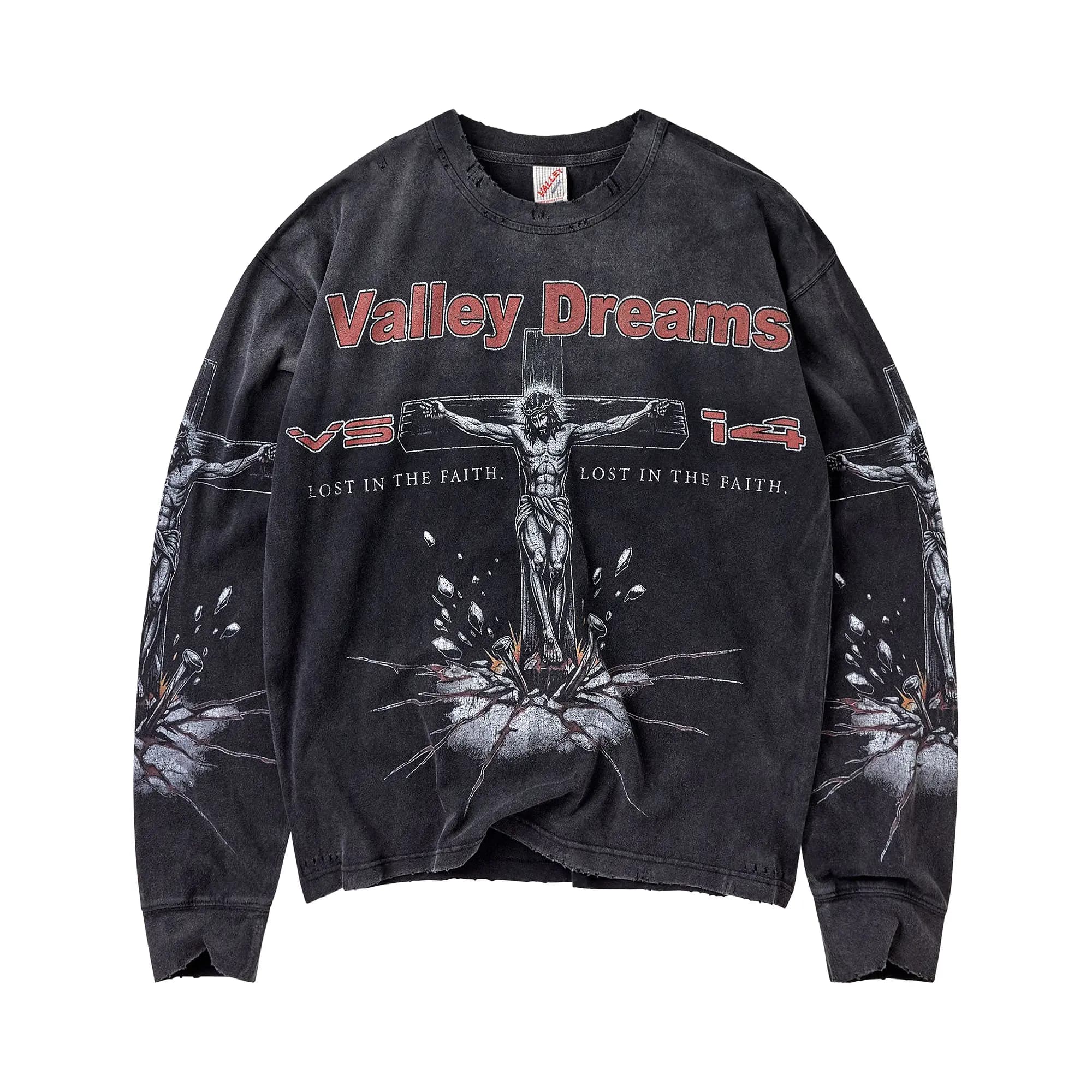 Vale Forever Concrete Cross Long-Sleeve 'Black' by Vale Forever