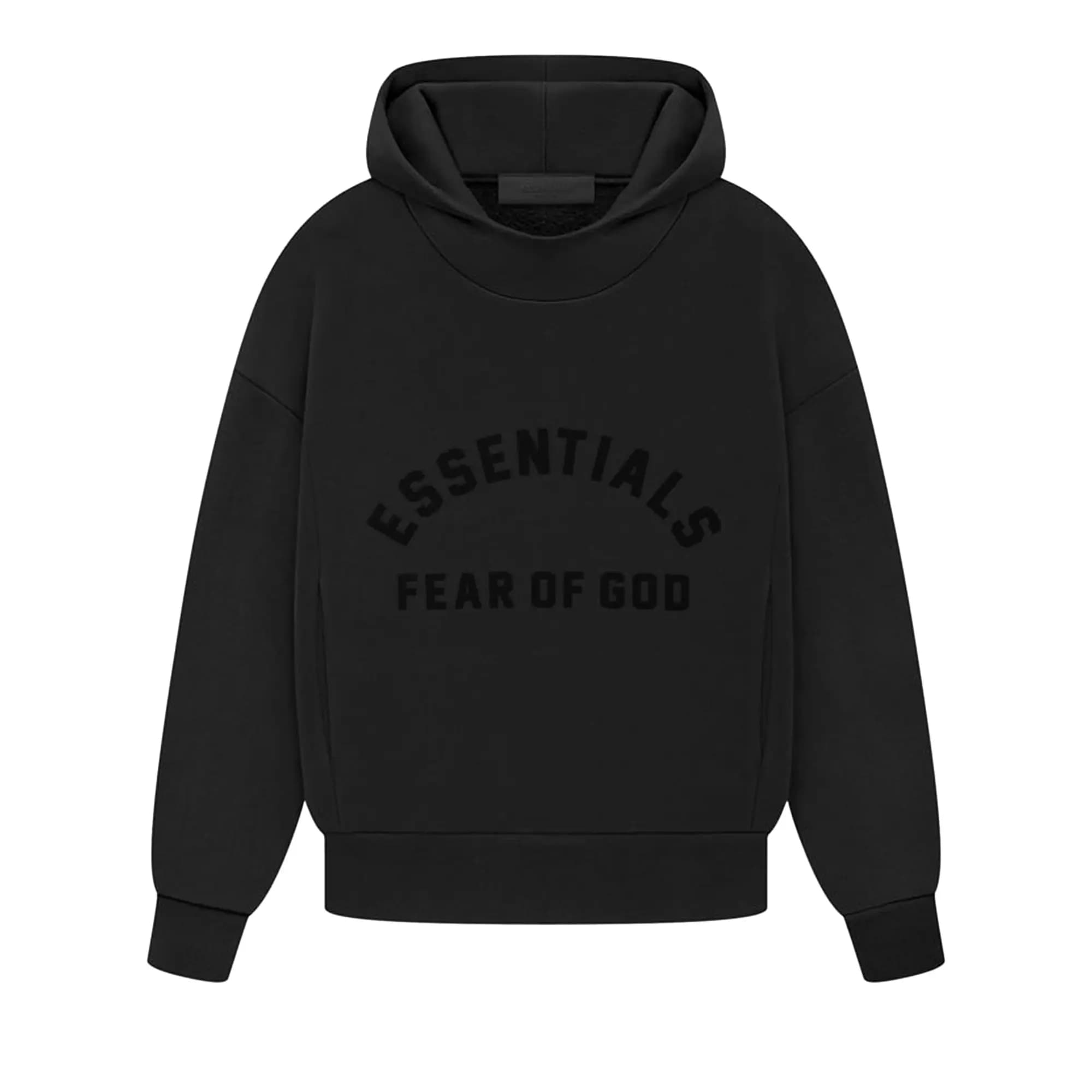 Fear of God Essentials Kids Hoodie 'Jet Black' by Fear Of God Essentials