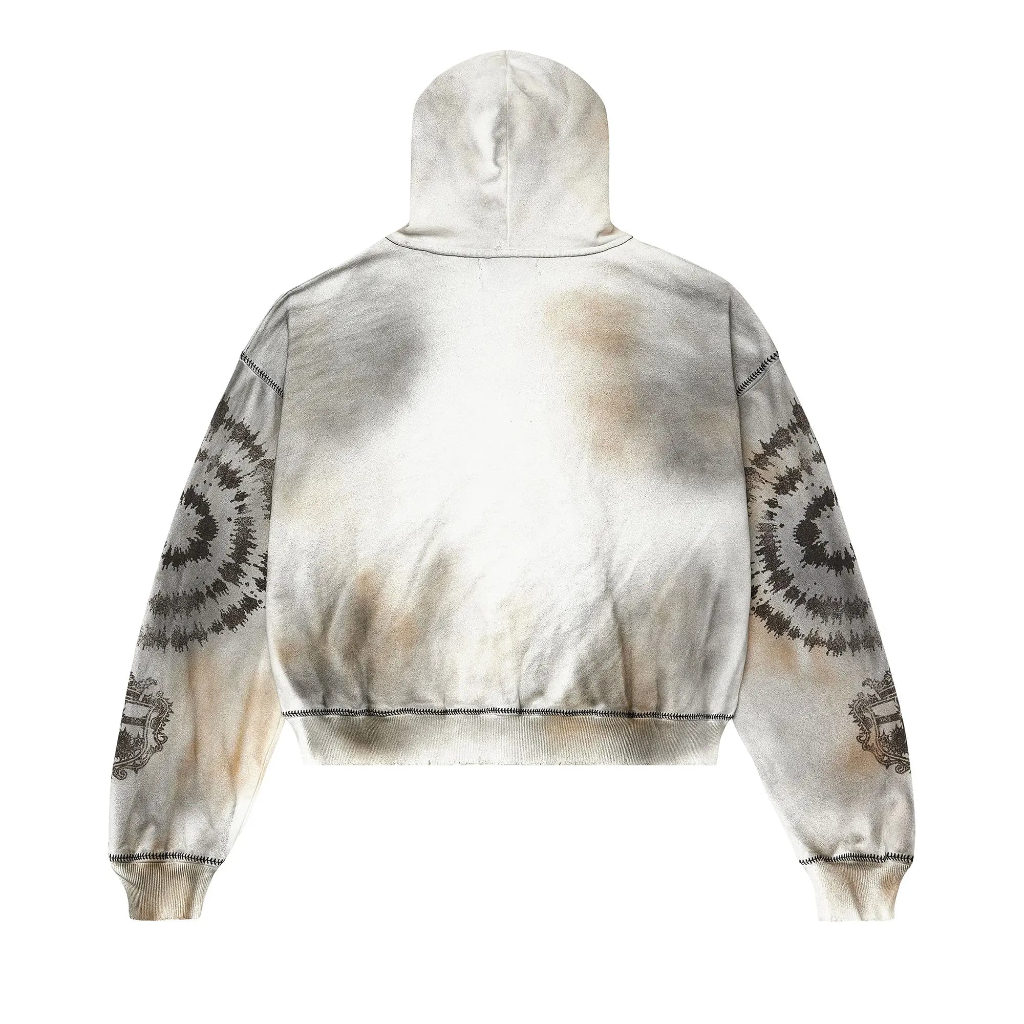 Vale Forever Spiral Zip Up Hoodie 'Dark White' 2