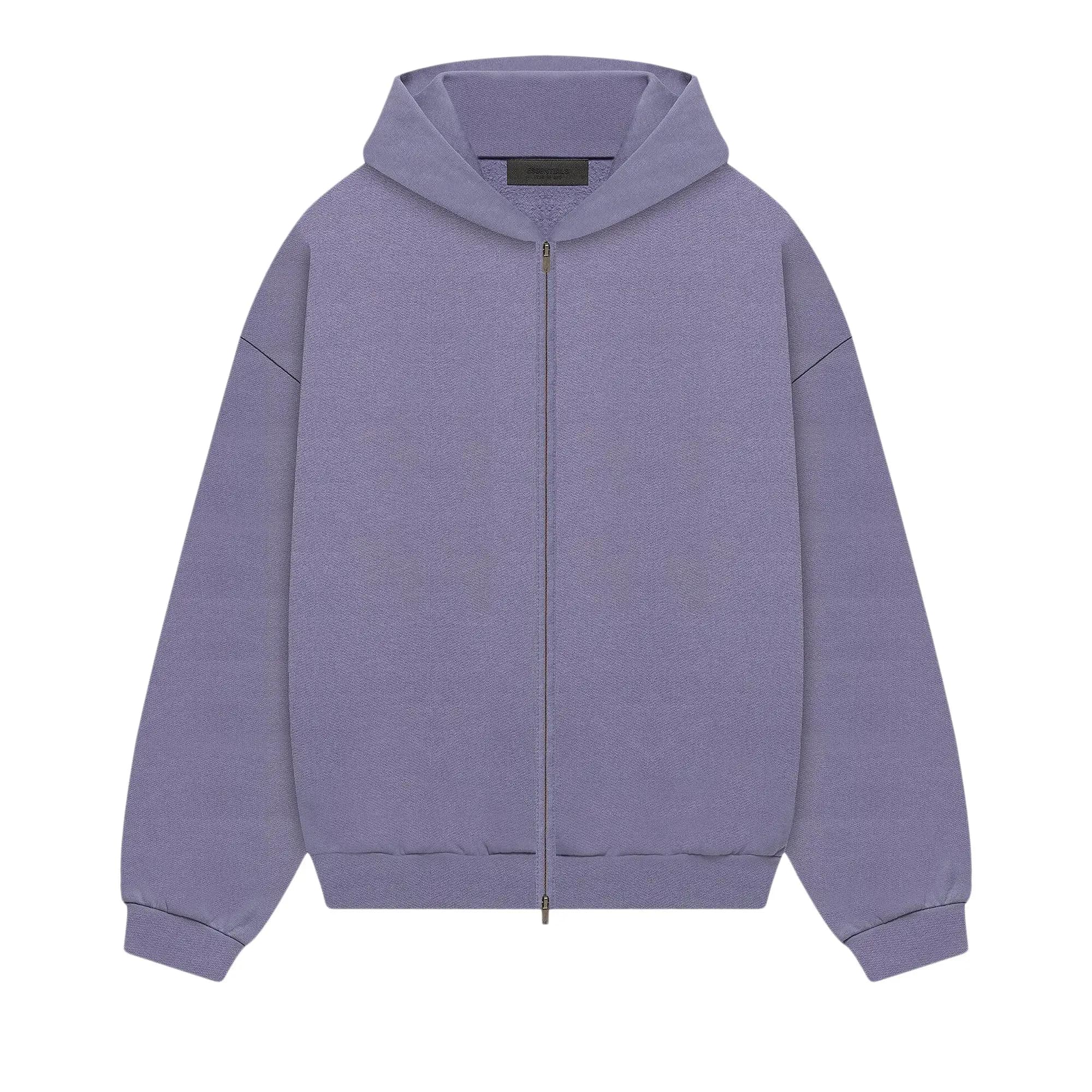 Fear of God Essentials Heavy Fleece Full Zip Hoodie 'Lavender' by Fear of God