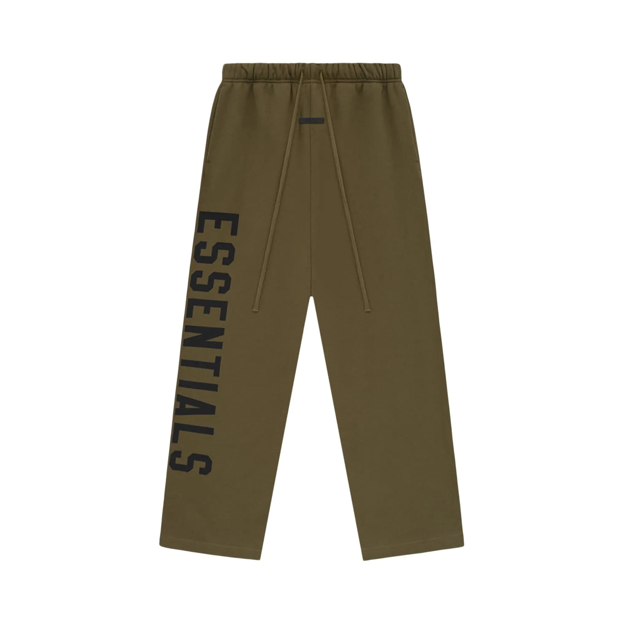 Fear of God Essentials Fleece Relaxed Sweatpant 'Olive' by Fear Of God Essentials