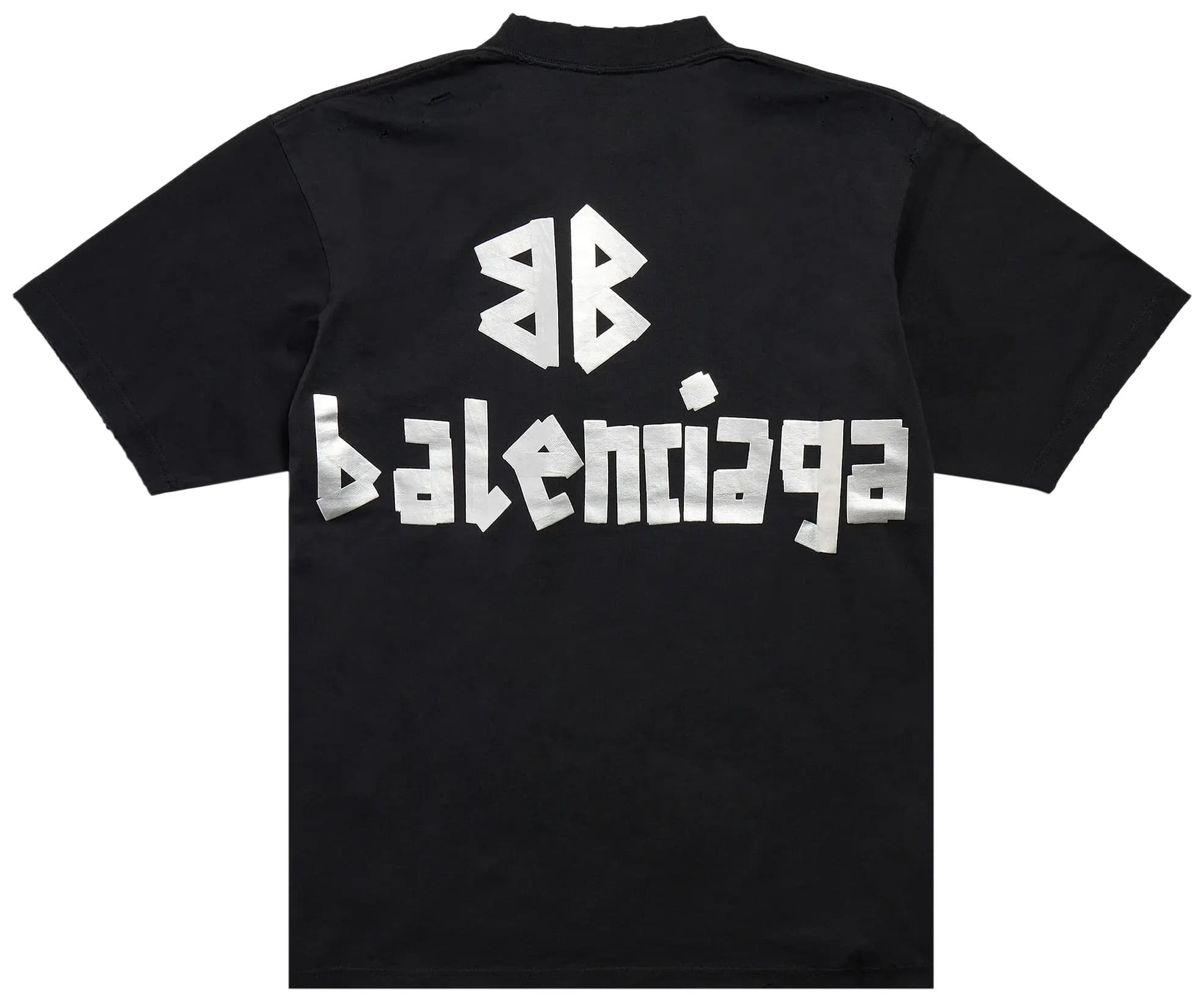 Balenciaga Medium Fit T-Shirt 'Faded Black/Silver' 2