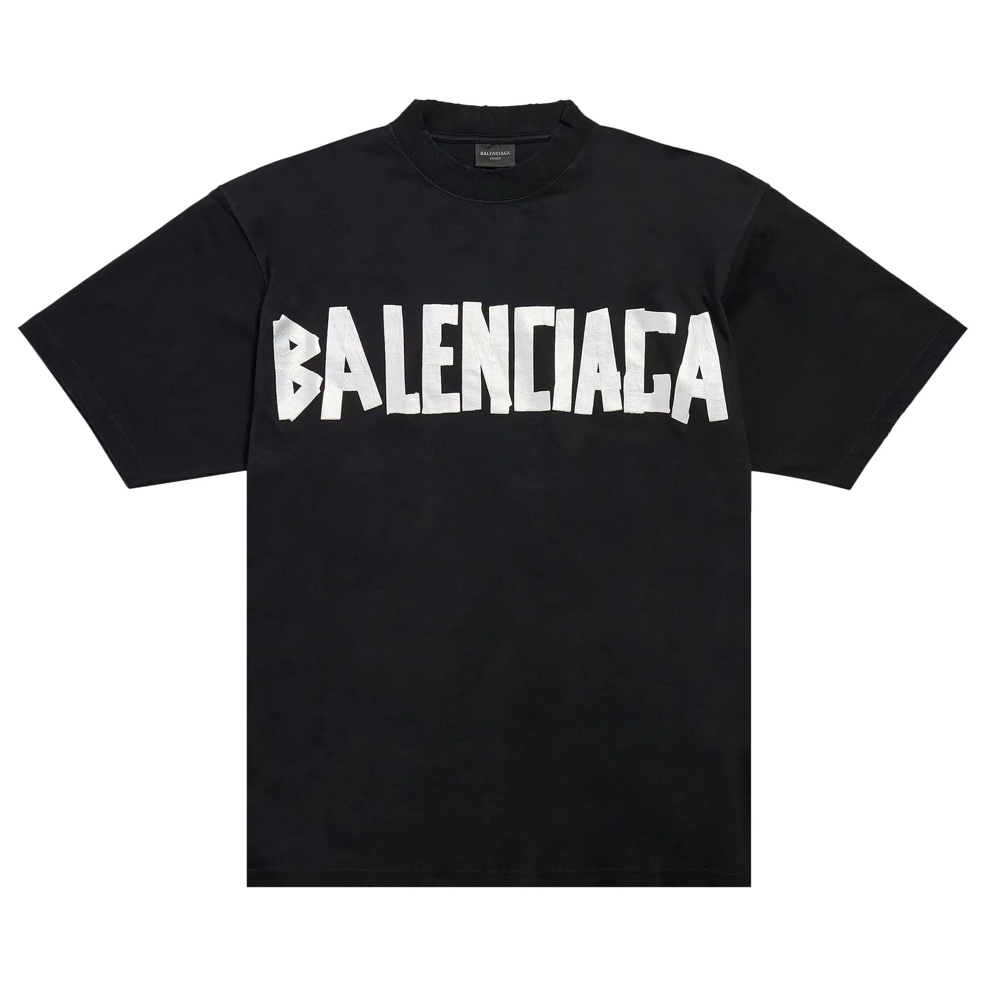 Balenciaga Medium Fit T-Shirt 'Faded Black/Silver' by Balenciaga