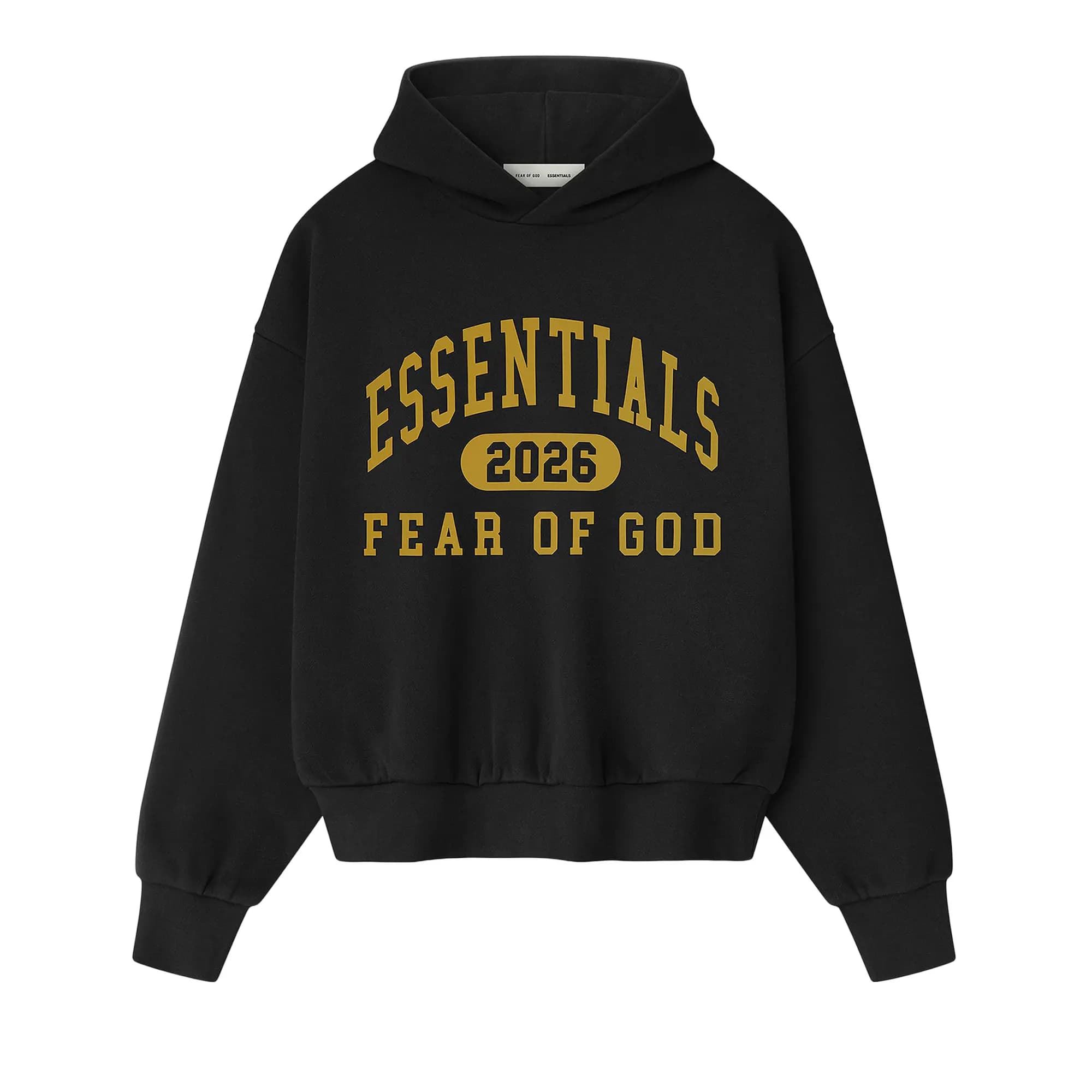 Fear of God Essentials Classic Fleece Hoodie 'Vintage Black' by Fear Of God Essentials