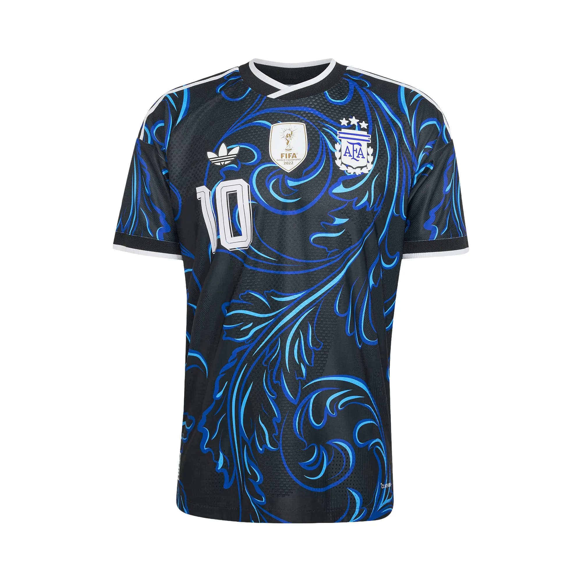 Adidas Argentina 26 Away Messi Authentic Jersey 'Black/Lucblue/Blubrs' by Adidas