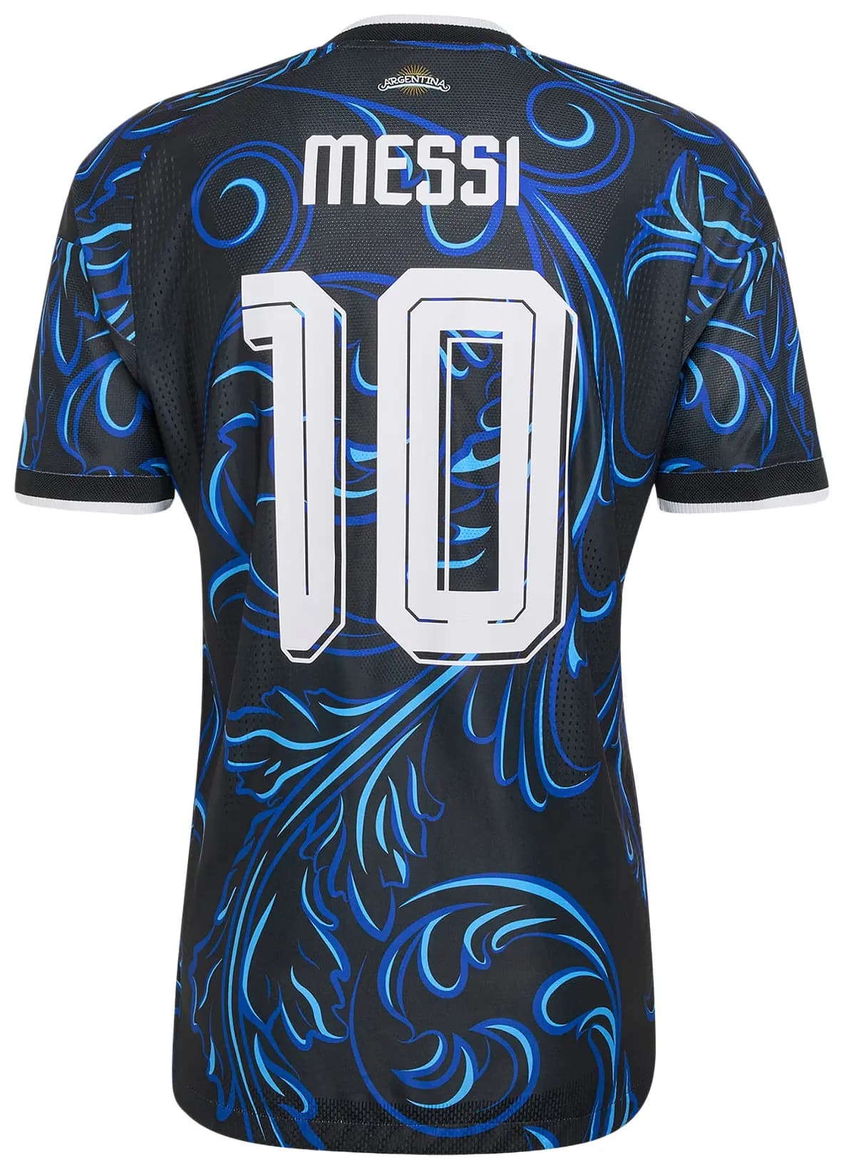 Adidas Argentina 26 Away Messi Authentic Jersey 'Black/Lucblue/Blubrs' 2