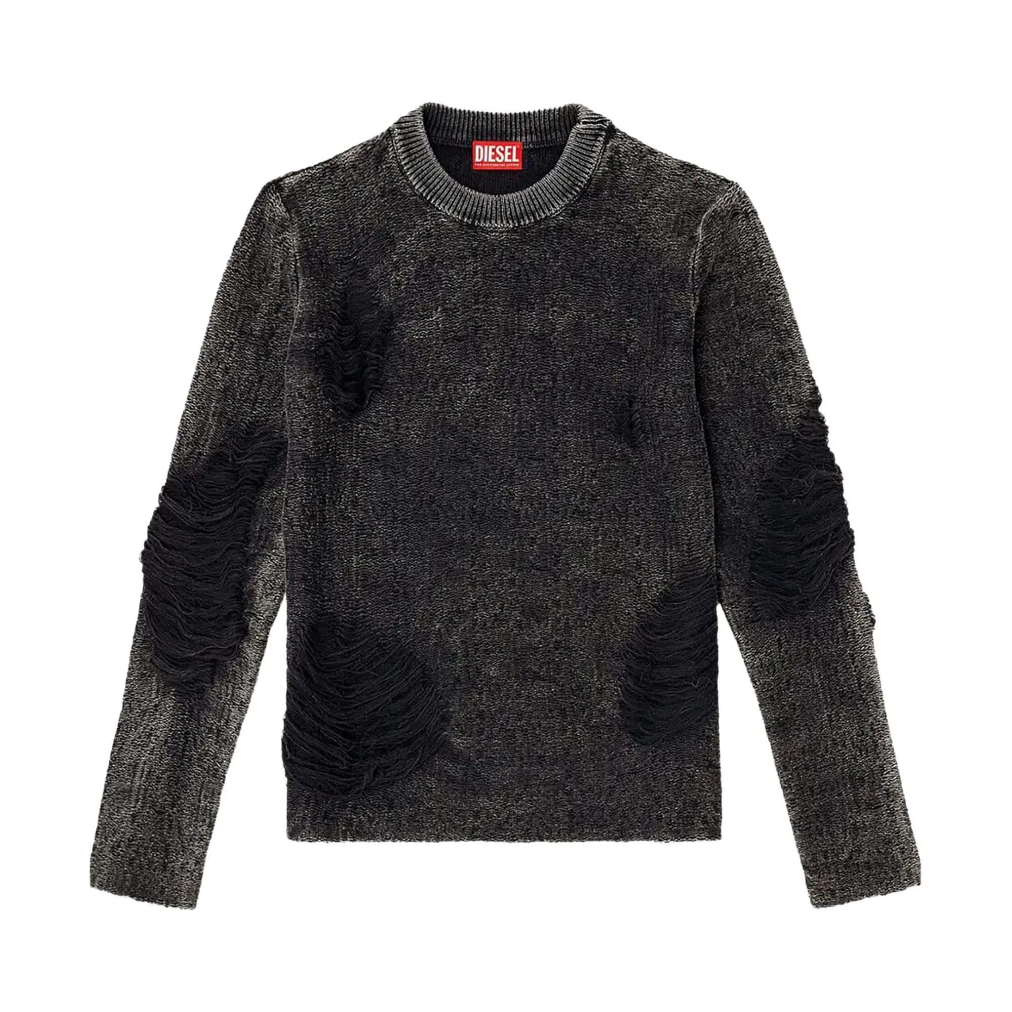 Diesel Distressed Sweater 'Black' by Diesel