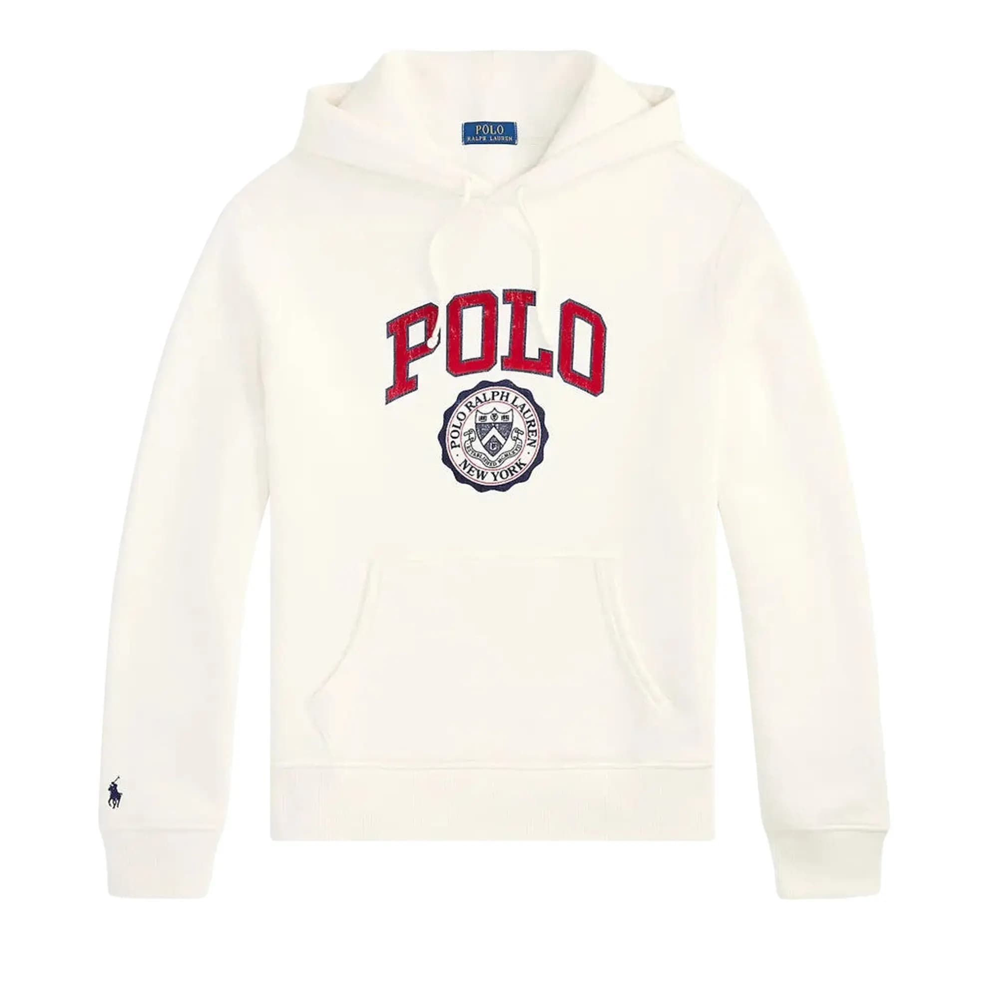 Polo Ralph Lauren Long Sleeve Seasonal Fleece Heritage Polo Crest Graphic Hoodie 'Nevis' by Polo Ralph Lauren