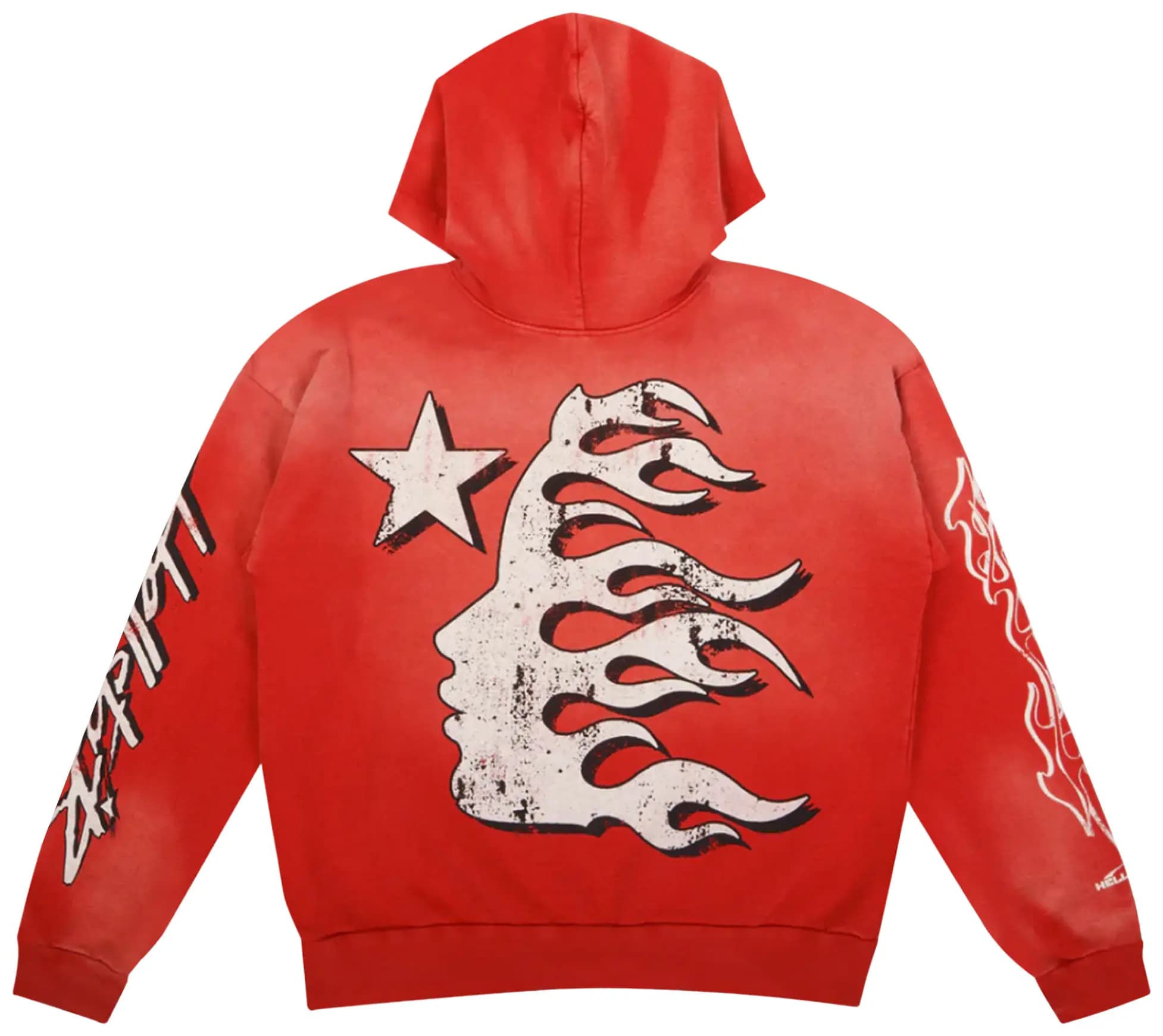 Hellstar Greatest Hits Records Hoodie 'Red' 2