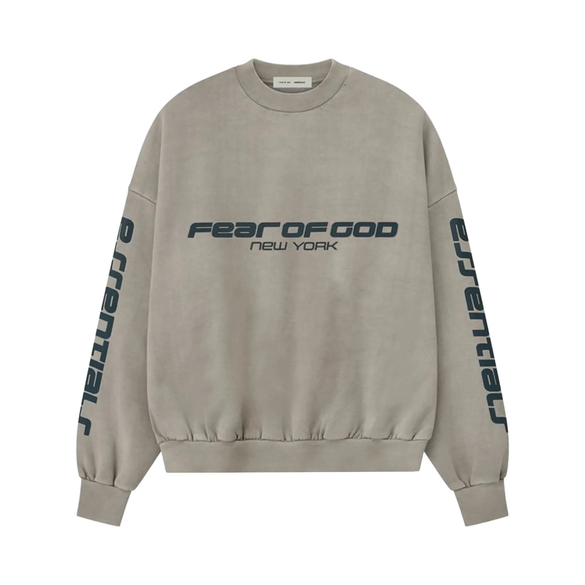 Fear of God Essentials Heavy Fleece Cropped Relaxed Sweatshirt 'Smoke Grey' by Fear of God