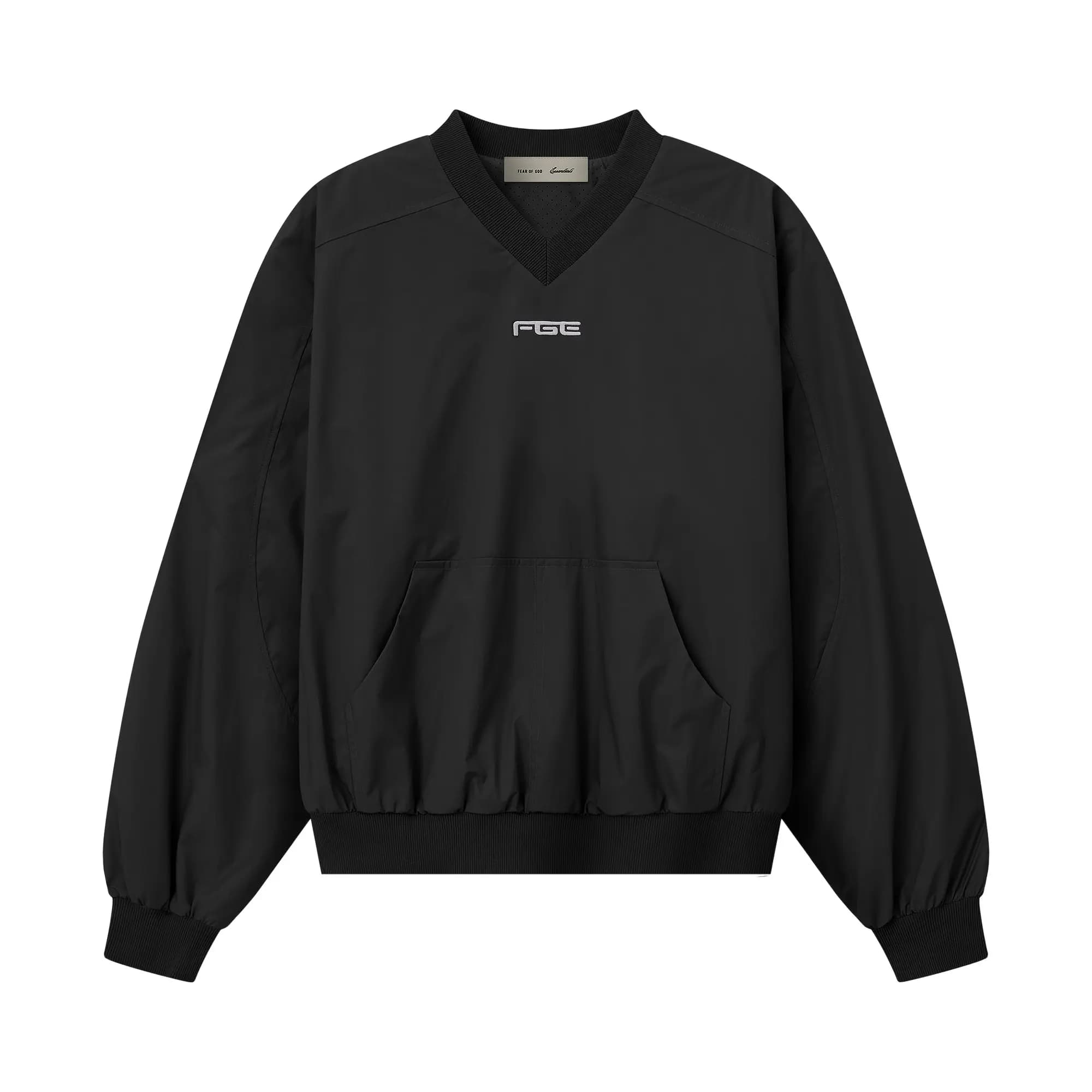 Fear of God Essentials Pullover Track Jacket 'Black' by Fear of God