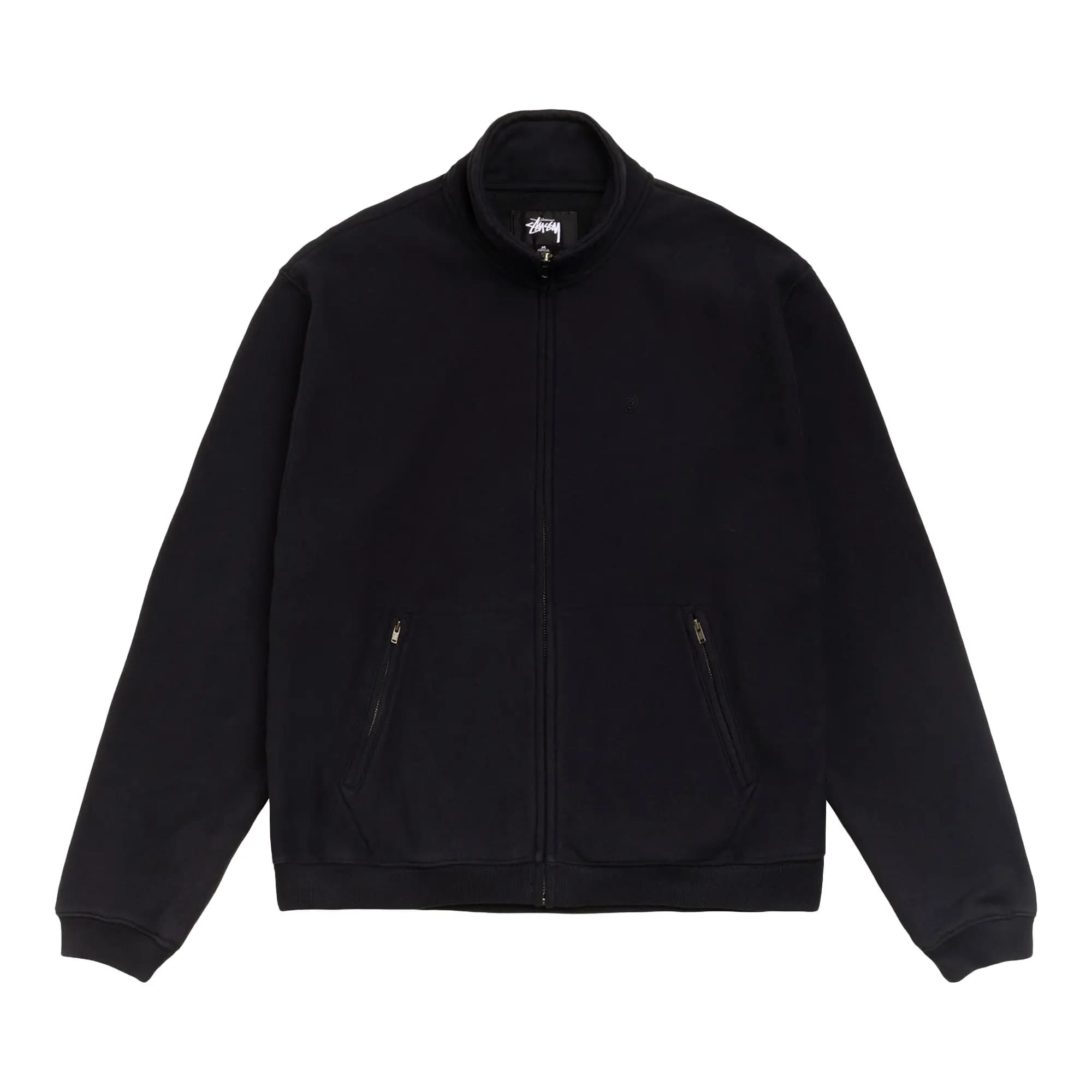 Stussy Zip Fleece Mock Neck 'Black' by Stüssy