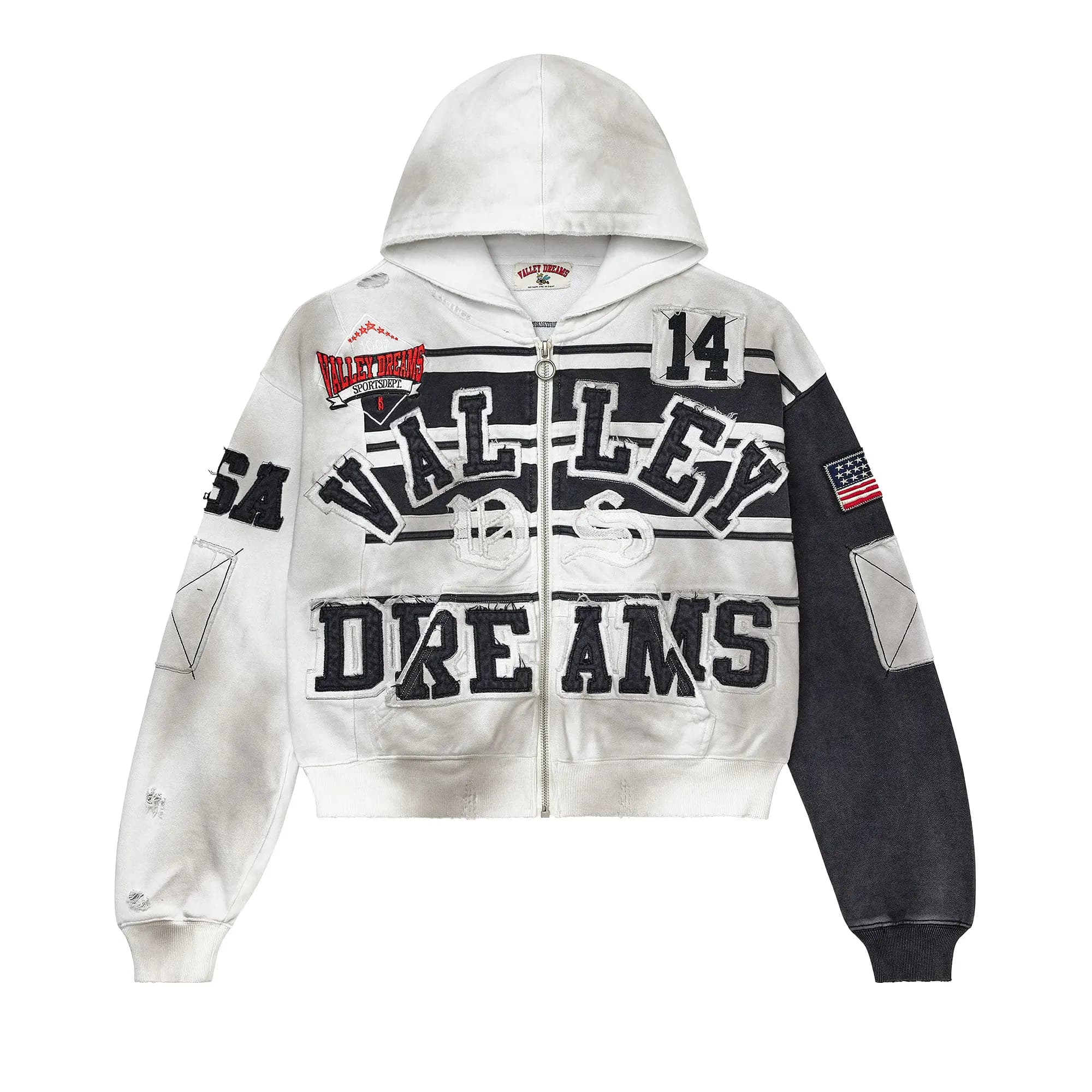 Vale Forever Collage Zip Up 'Mono' by Vale Forever