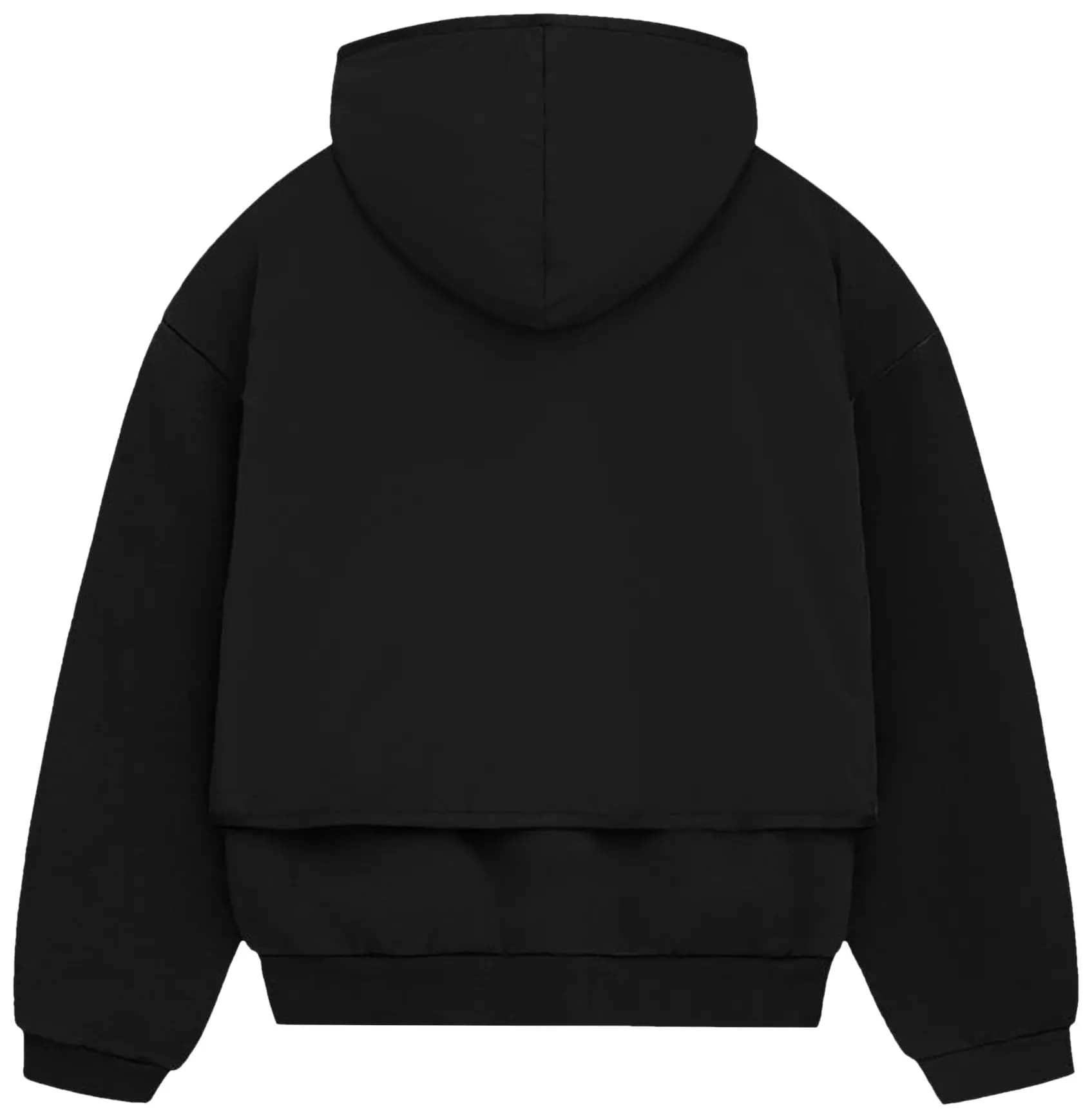 Fear of God Essentials Nylon Fleece Hooded Sweater 'Jet Black/Jet Black' 2