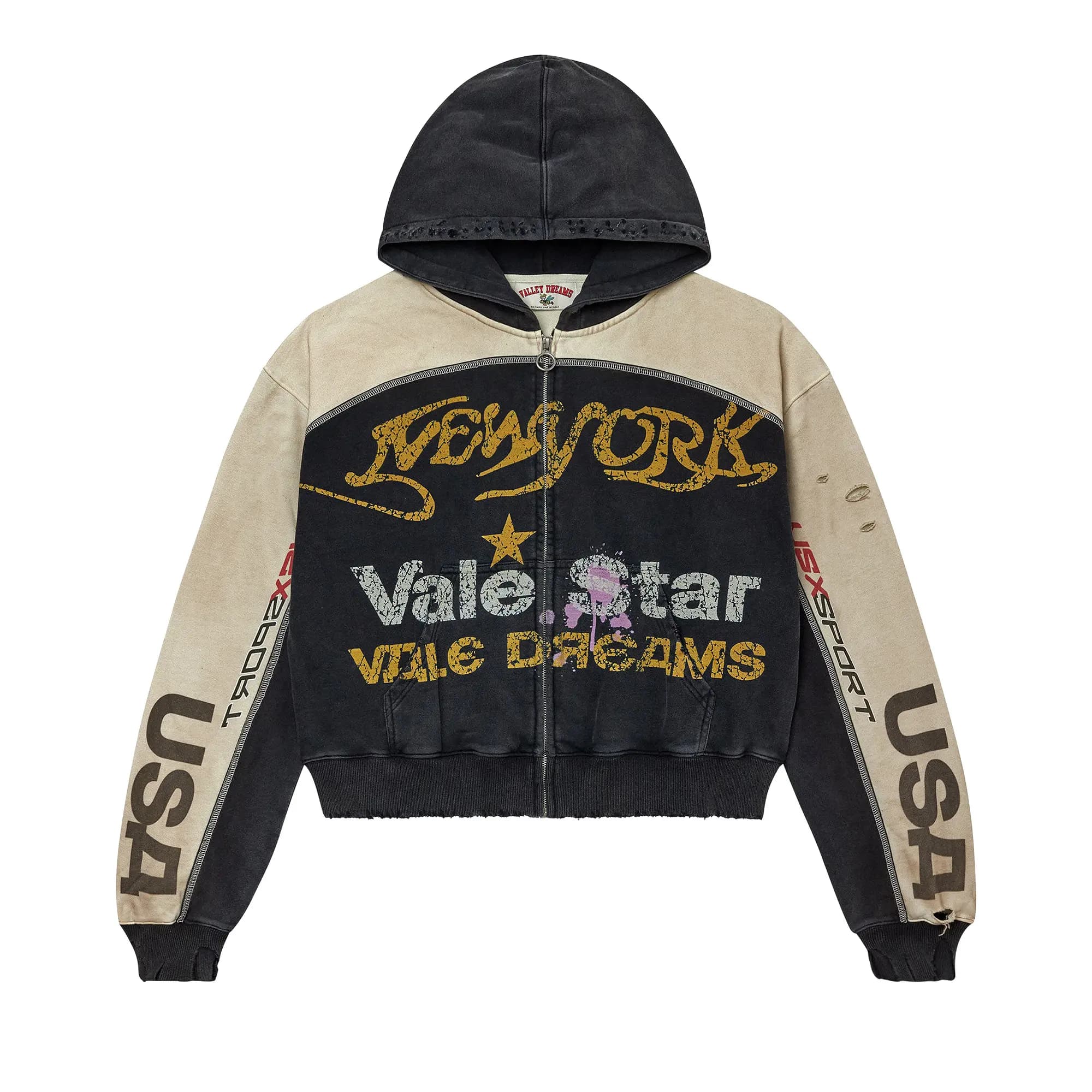 Vale Forever Vale Star Zip Up 'Dest/Black/Tan' by Vale Forever
