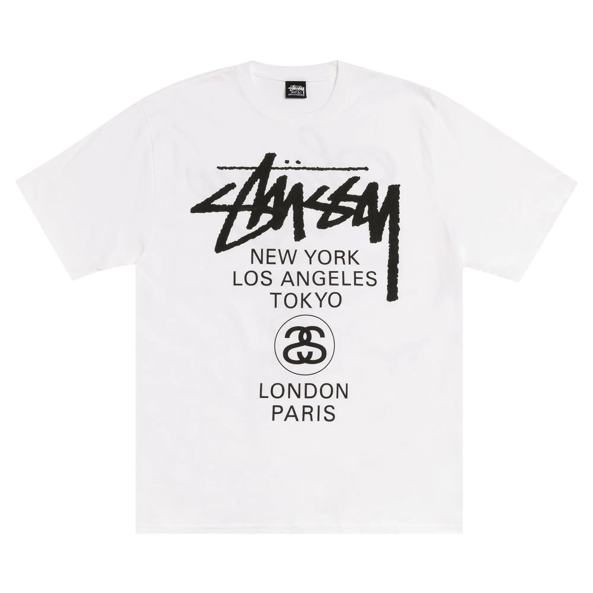 Stussy World Tour Tee 'White' by Stüssy